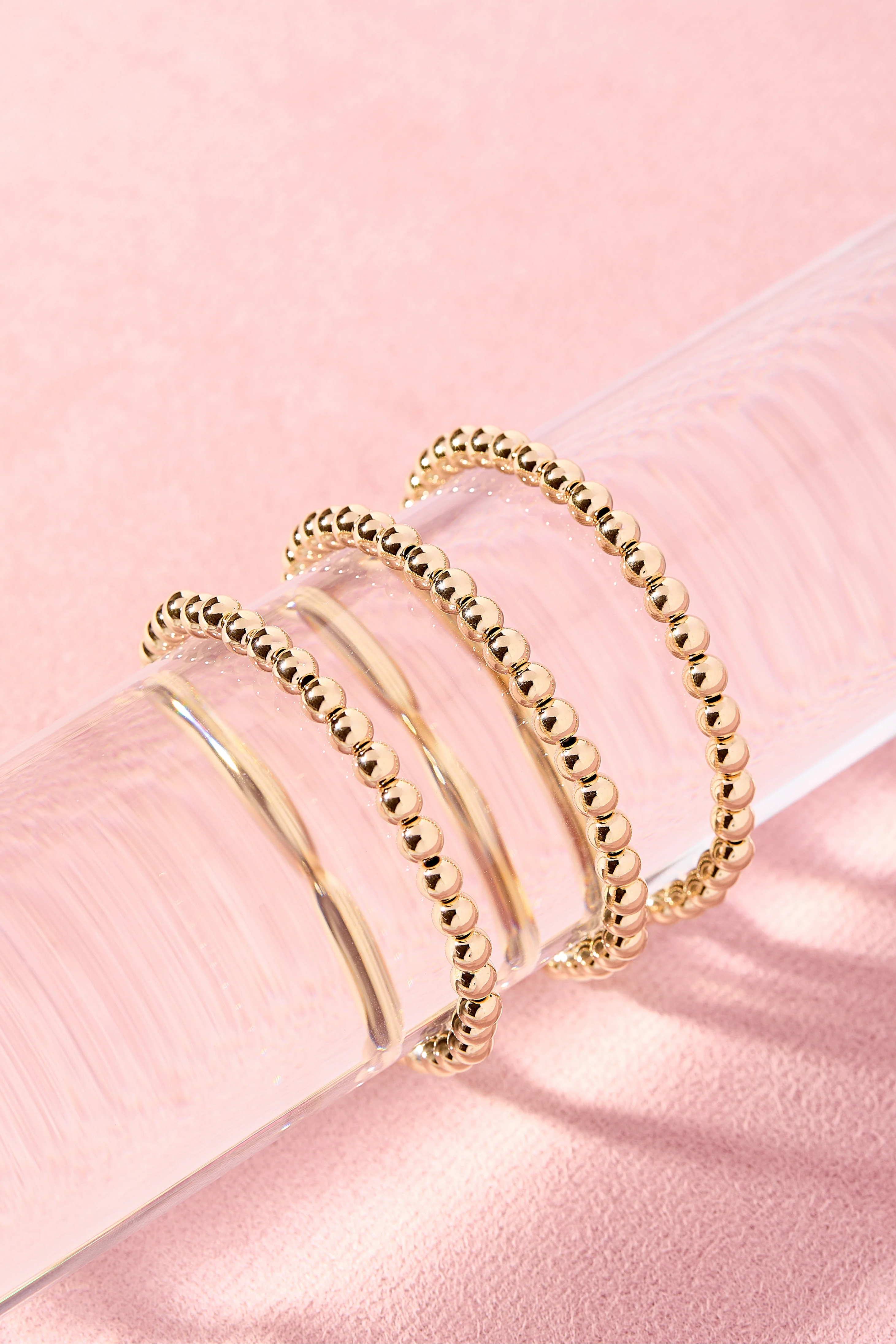 4MM Gold Beaded Bracelet