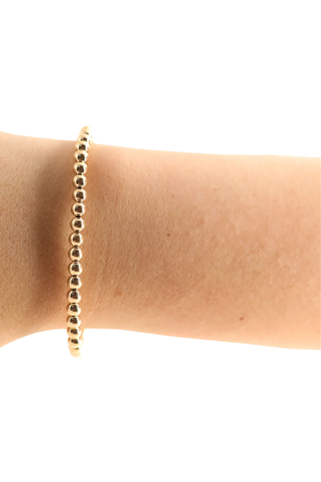 4MM Gold Beaded Bracelet