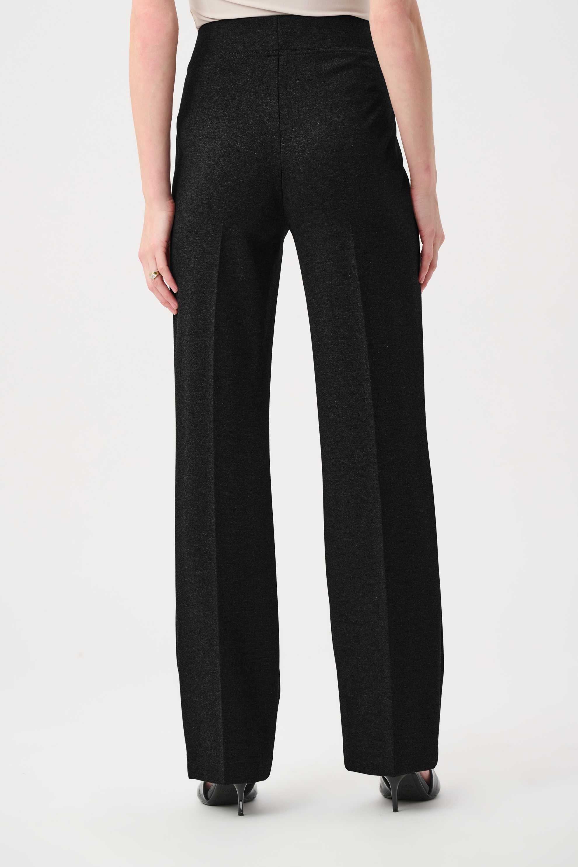 Heavy Knit Wide Leg Pull-On Pants
