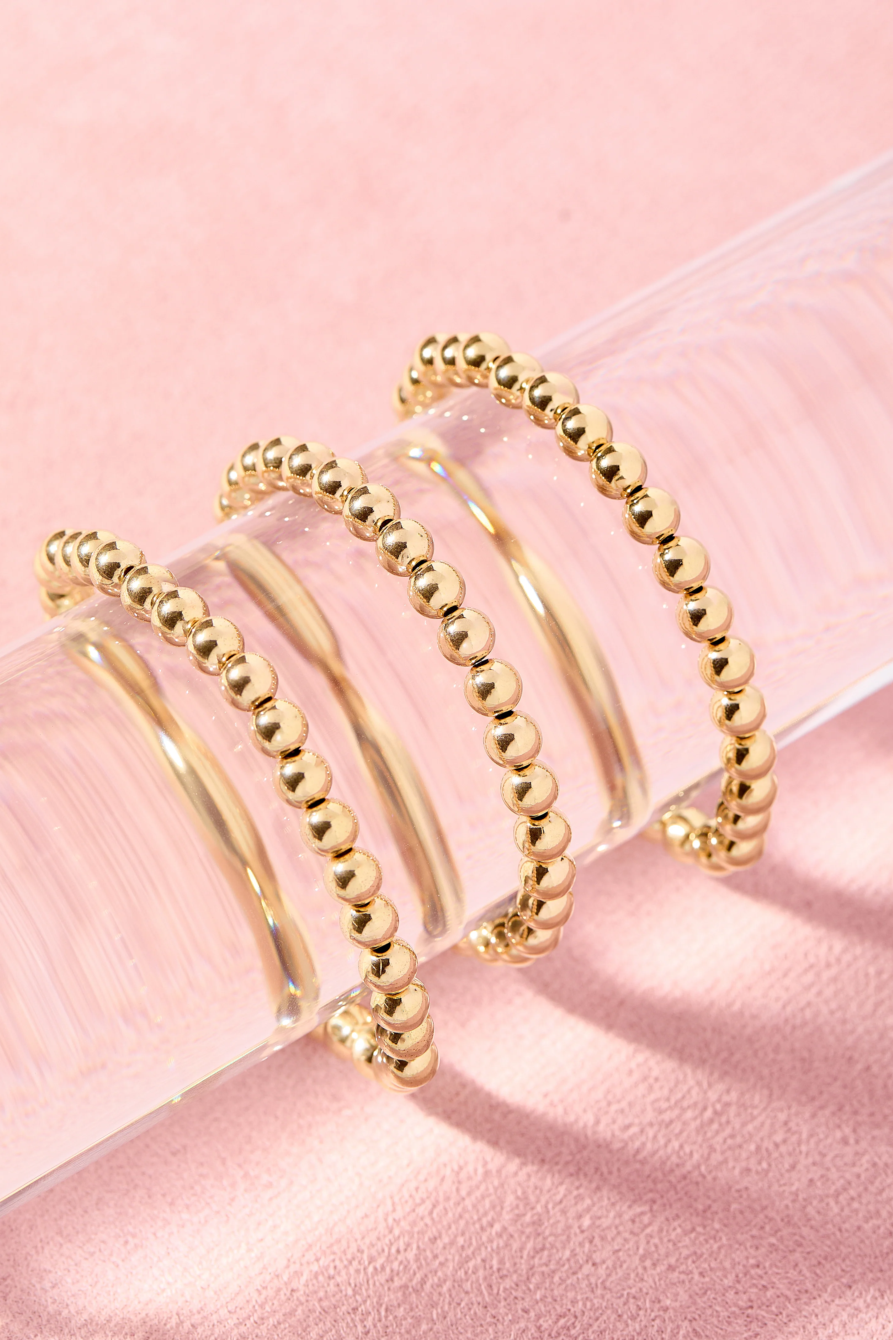 5MM Gold Beaded Bracelet