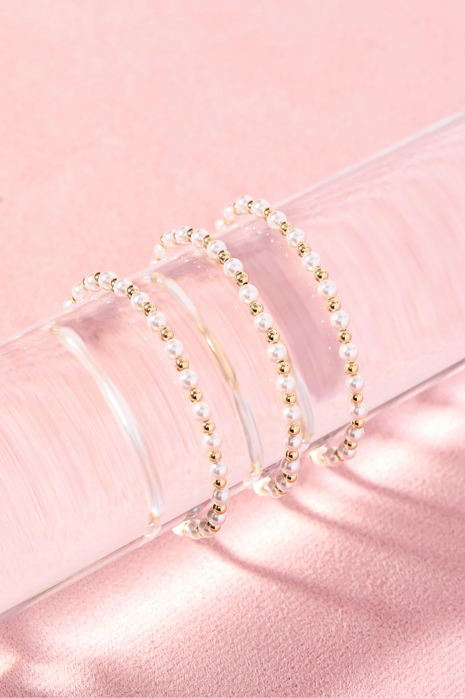 Luci Pearl Bracelet in Gold