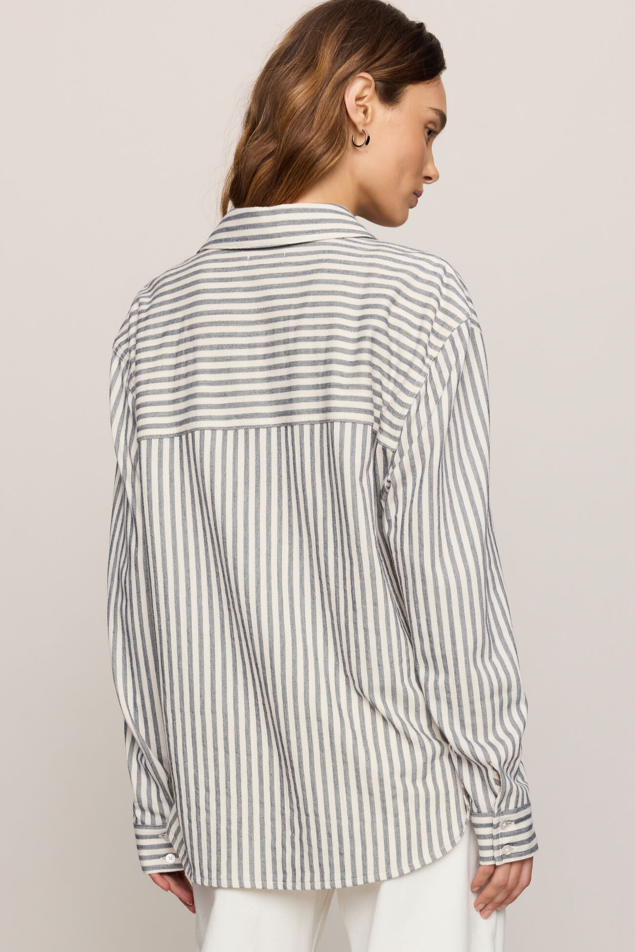 Reese Button Up Stripe Top
