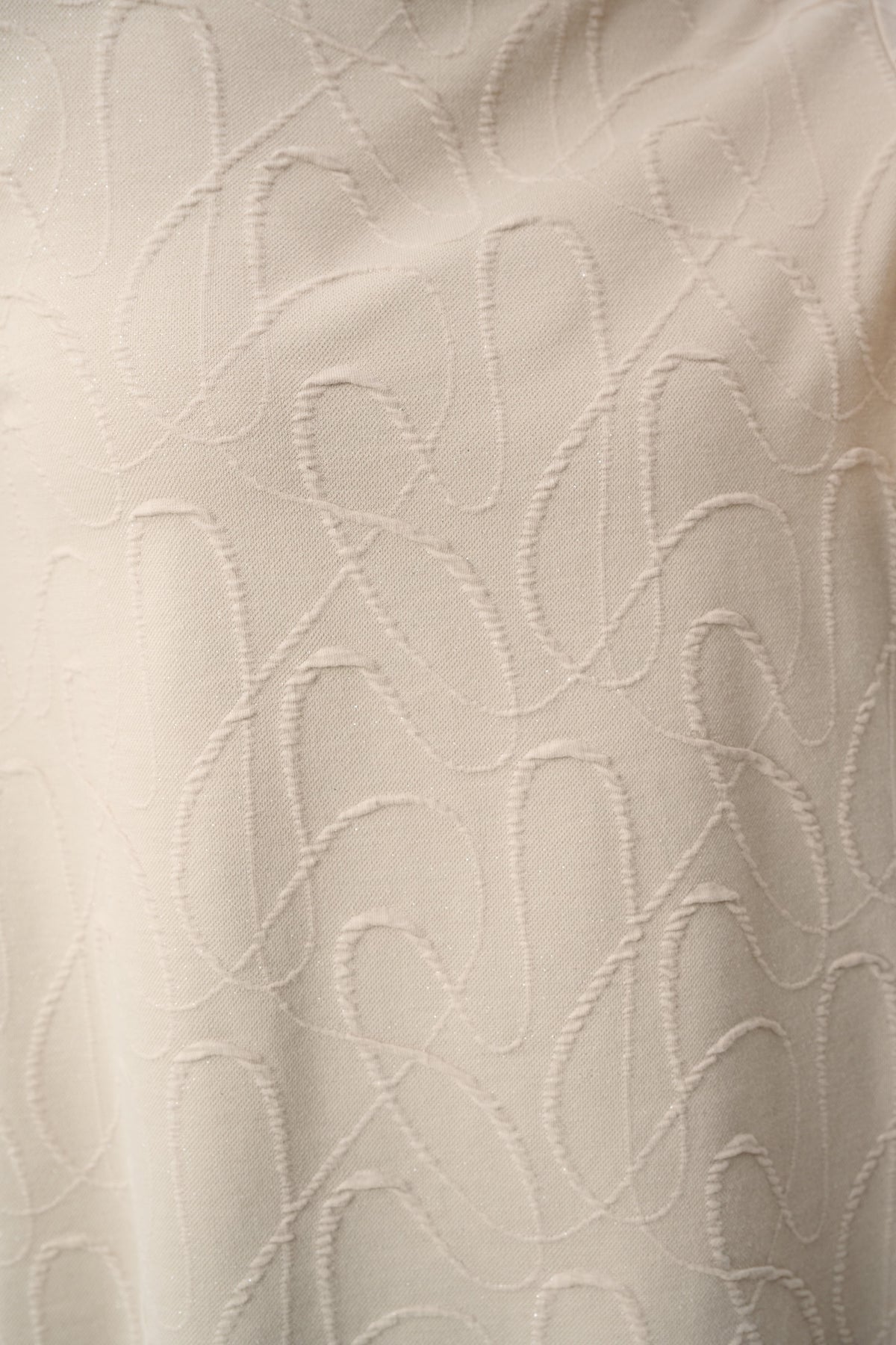 Jacquard Sweater Funnel Collar Trapeze Top