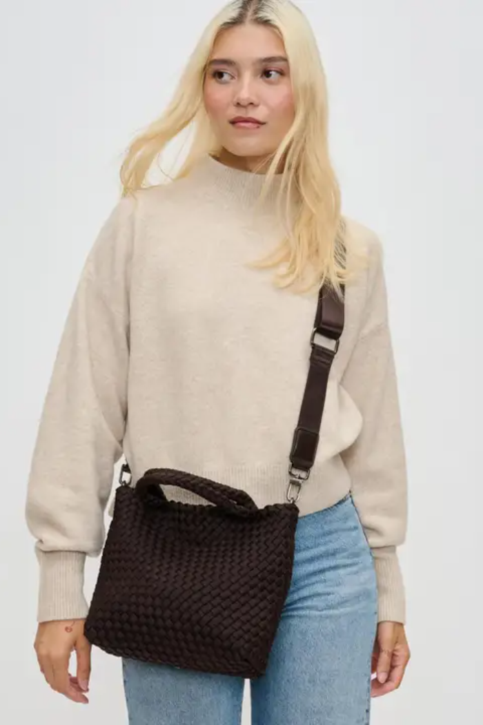 Sky's the Limit Small Woven Neoprene Crossbody