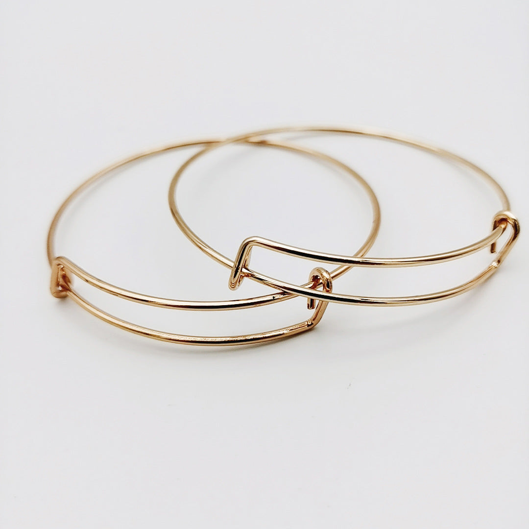 Movable Push Pull Quality Adjustable Steel Bracelet