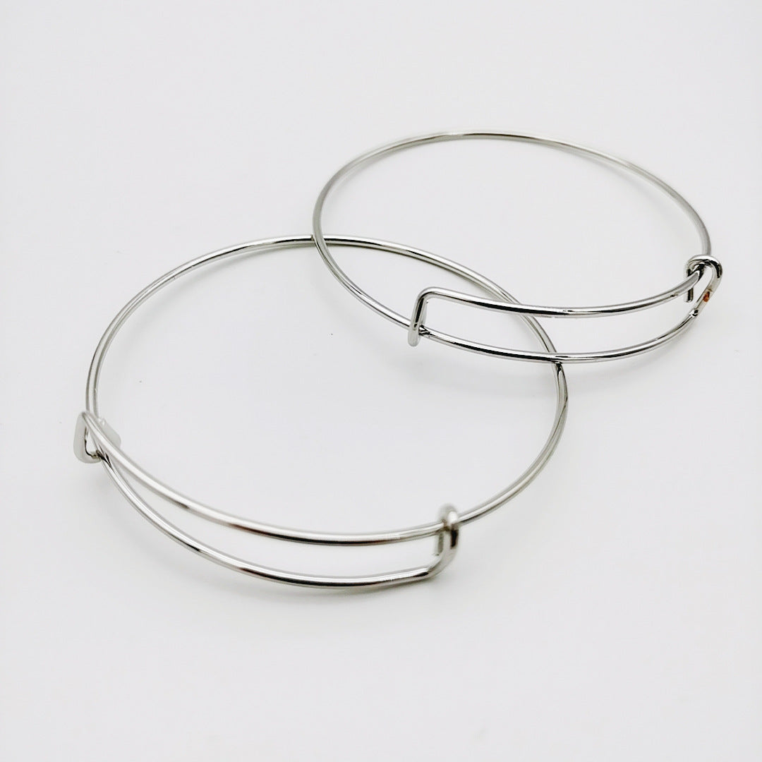 Movable Push Pull Quality Adjustable Steel Bracelet
