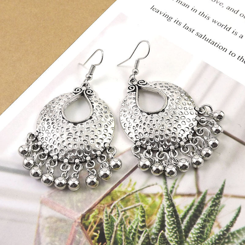 Women's Tibetan Sier Miao Eardrops Classical Ethnic Style Earrings