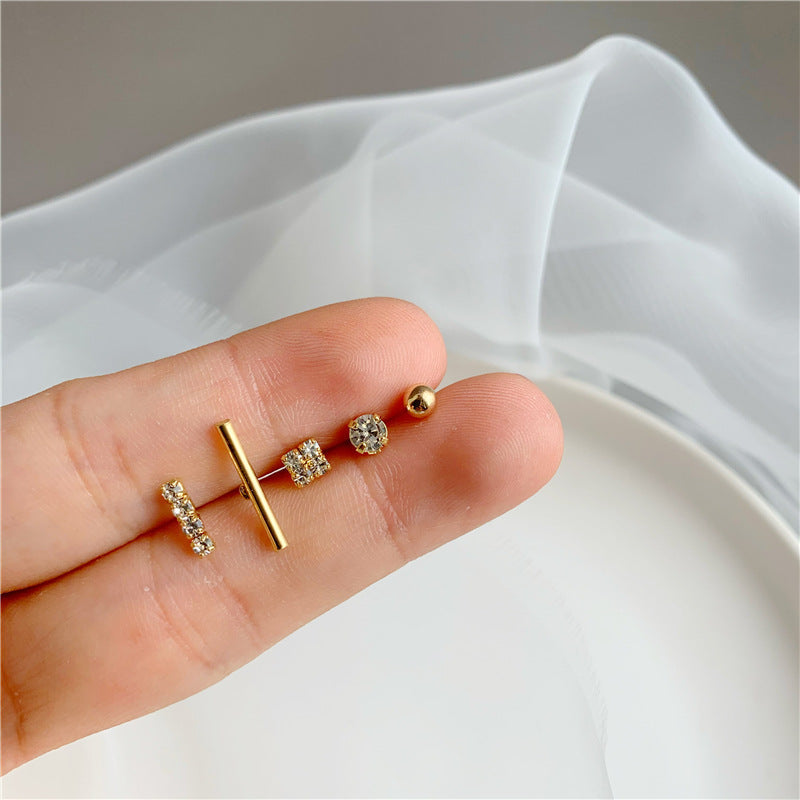 Women's Suit Fashion Simple Compact Exquisite Cold Style Ear Bone One Stud Earrings