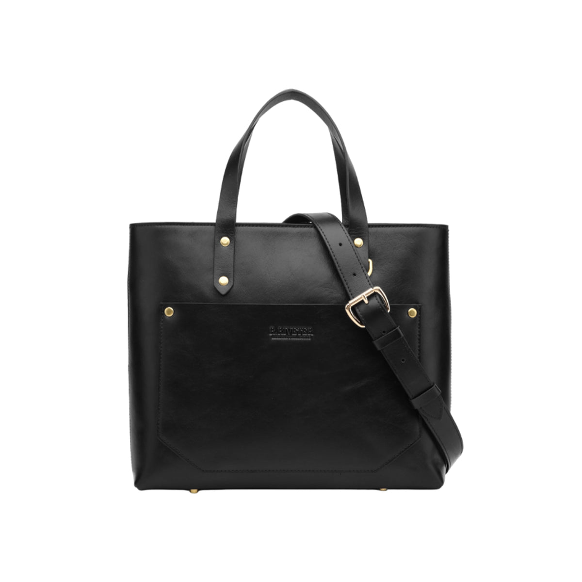 Marcy | Matte Black Leather