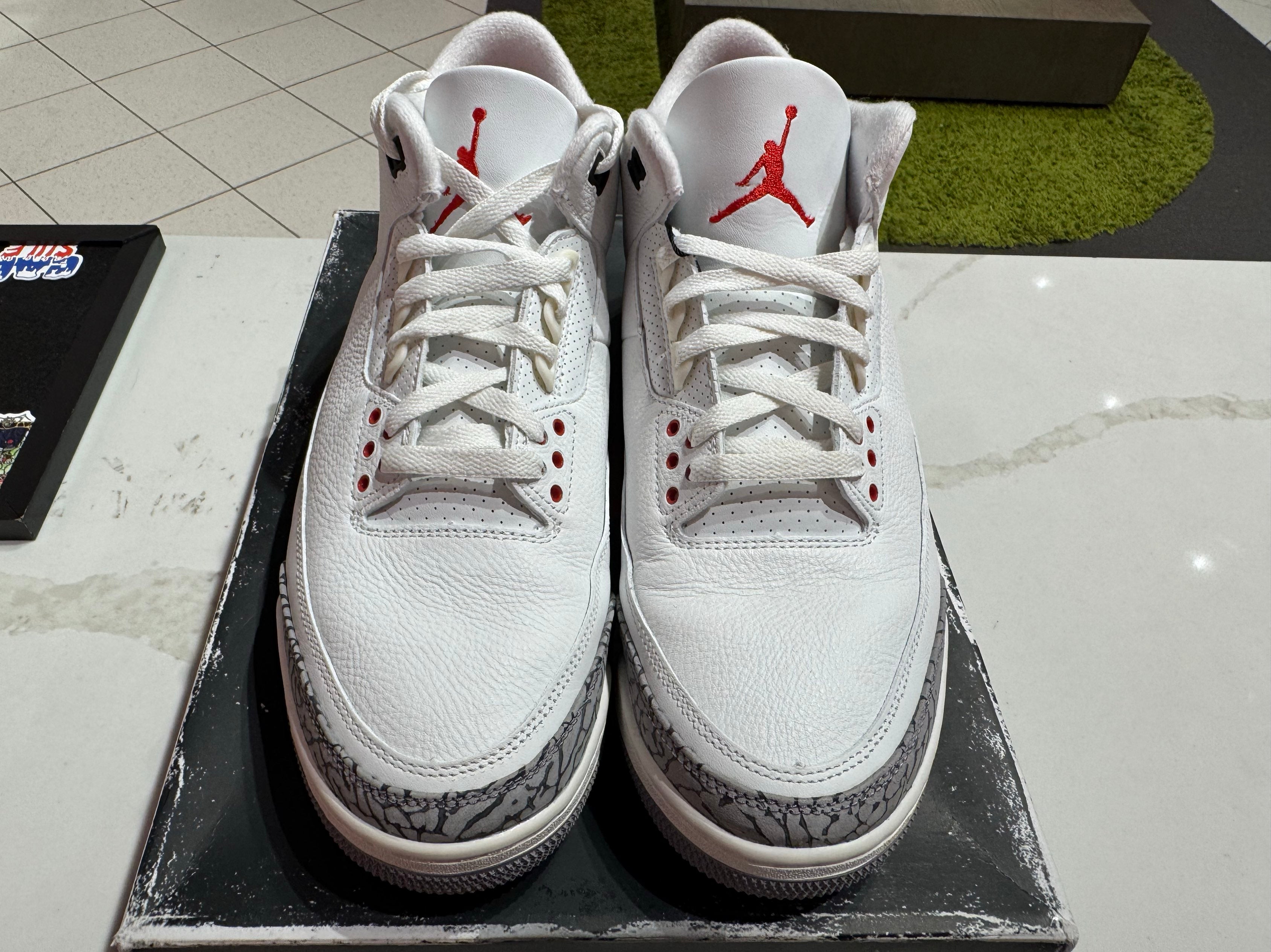 PRE OWNED Air Jordan 3 Retro White Cement Reimagined