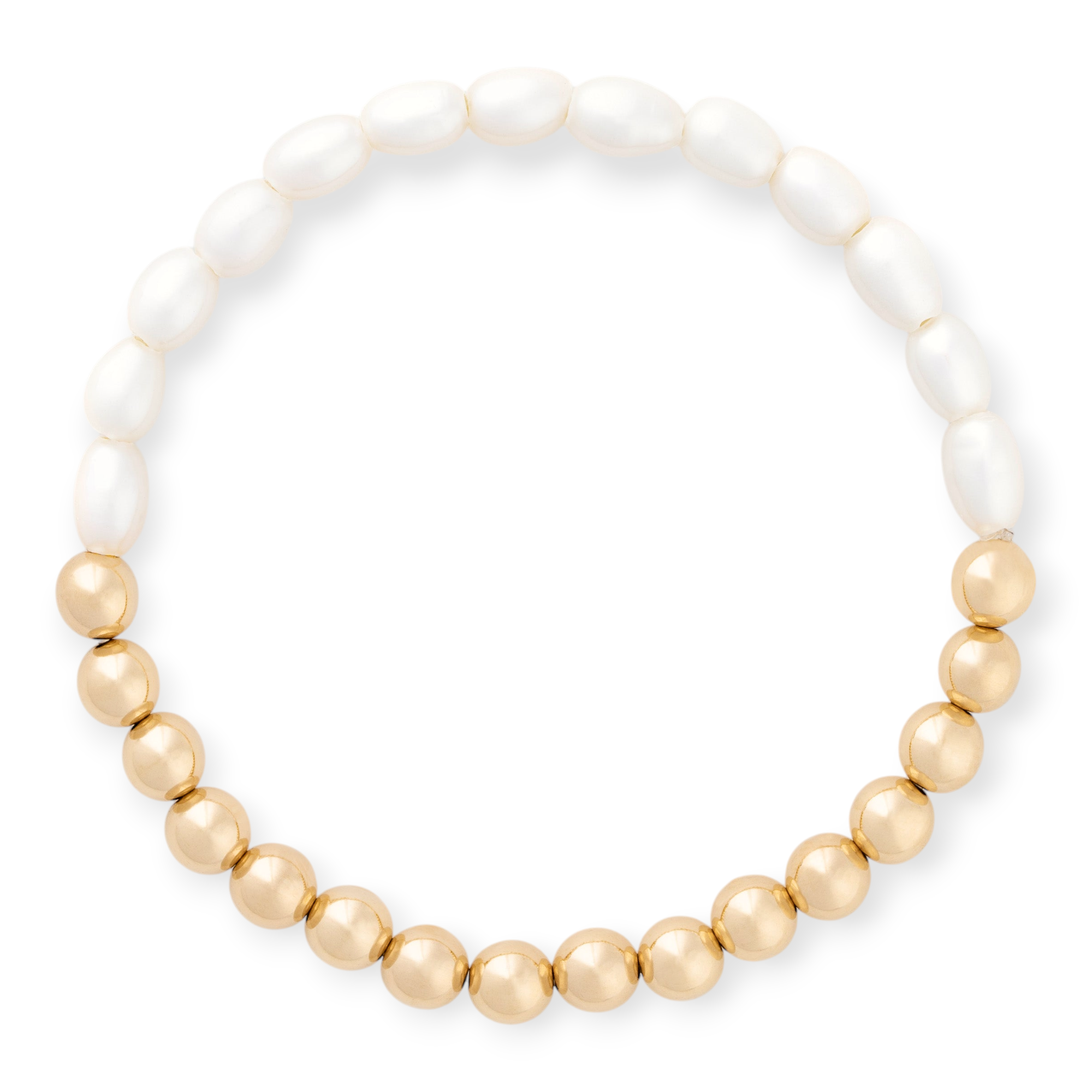 half pearl half juno bracelet (6mm)