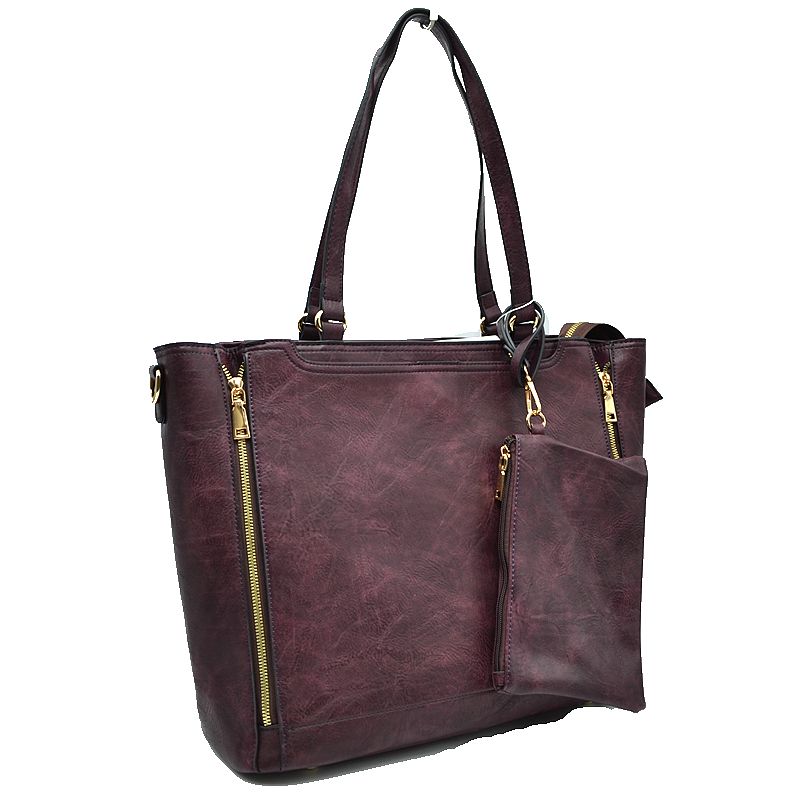 3 in 1 Side Zipper Women's Tote Handbag set