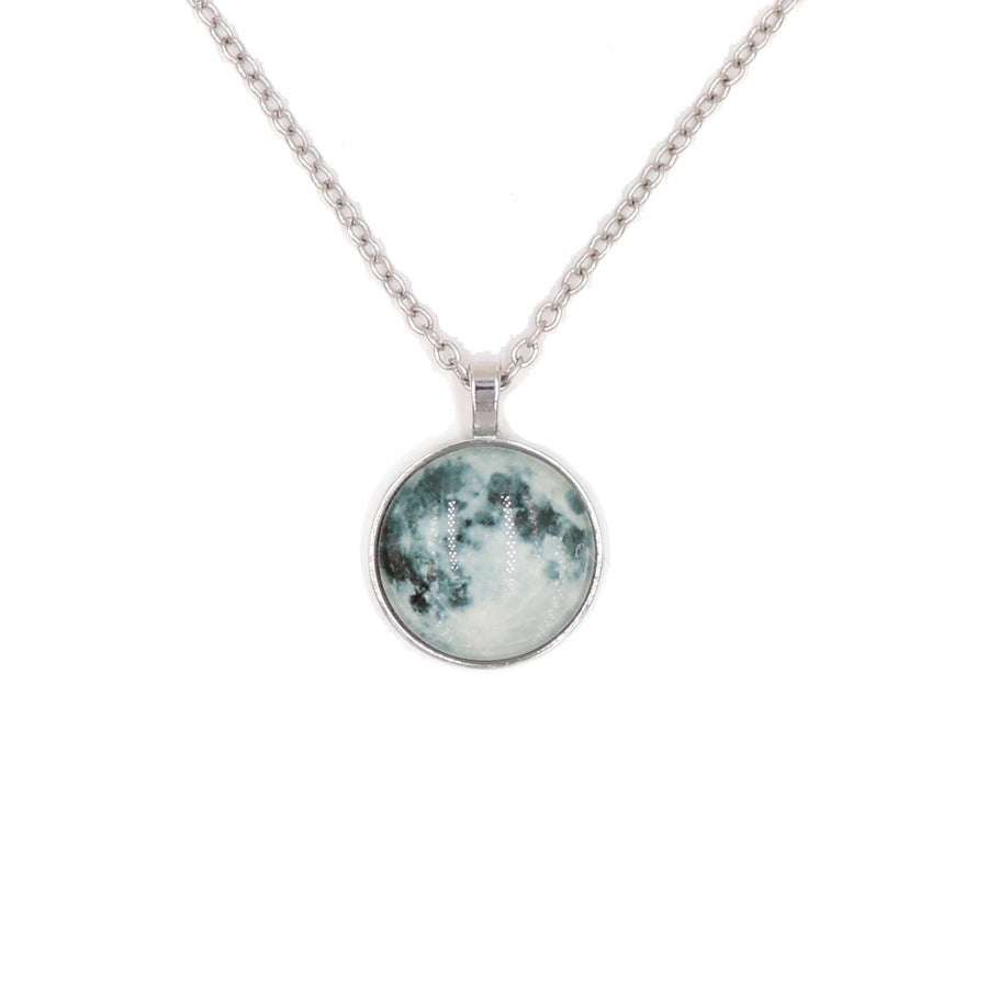 Women's & Men's Luminous Moon Trendy Starry Sky Sweater Pendant