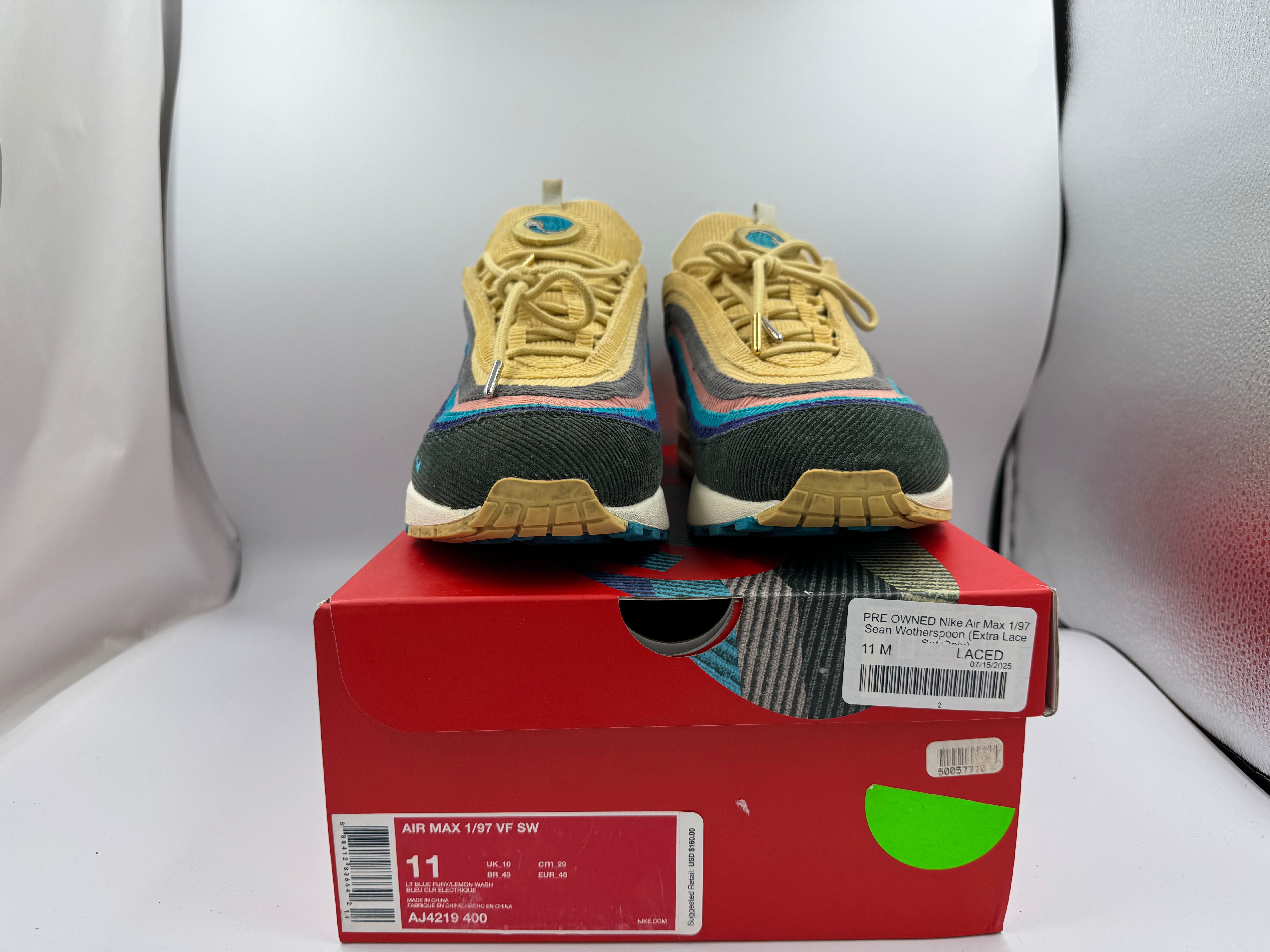 PRE OWNED Nike Air Max 1/97 Sean Wotherspoon (Extra Lace Set Only)