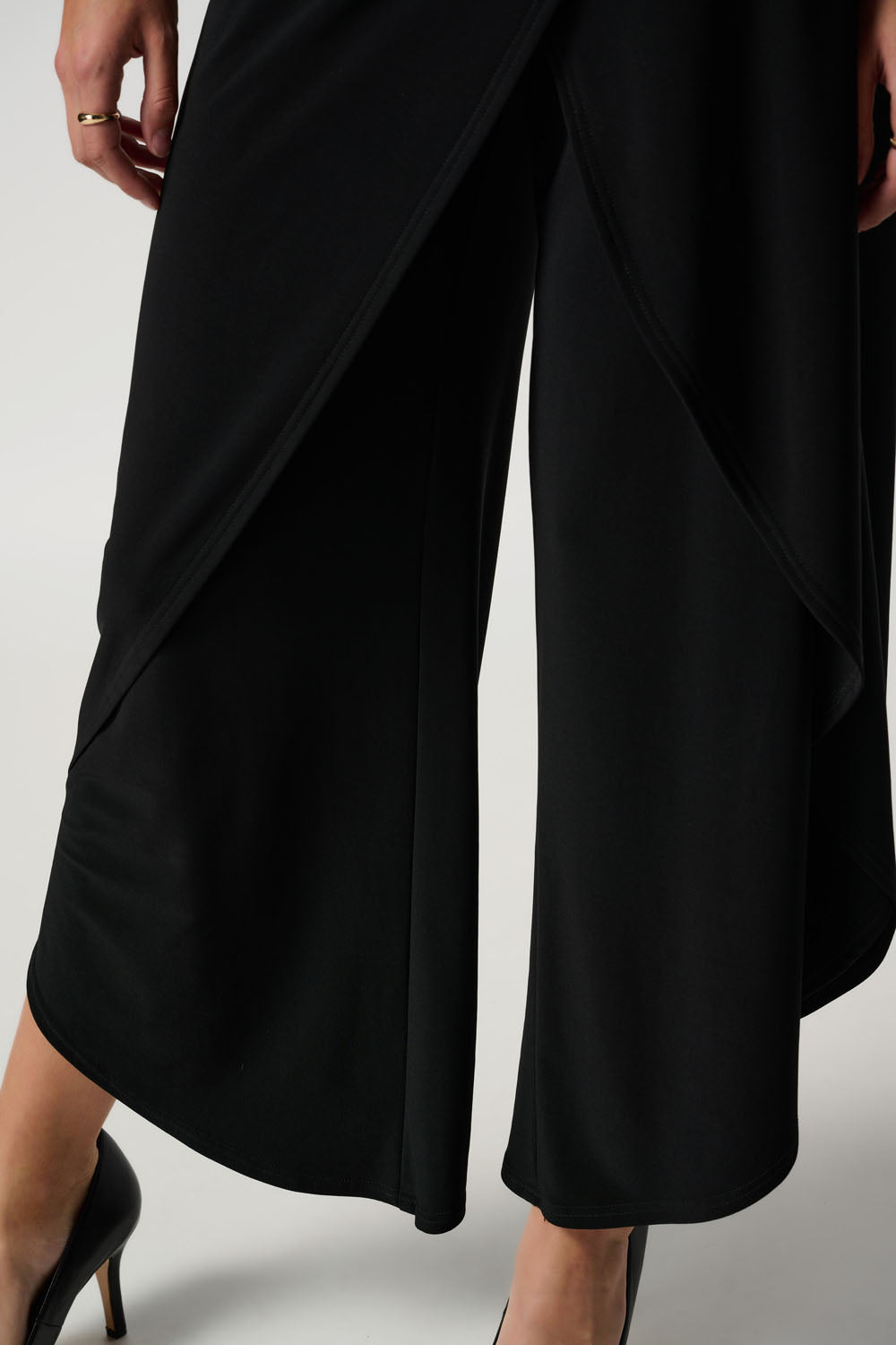 Joseph Ribkoff Black Classic Overlay Pant Style 211494TT