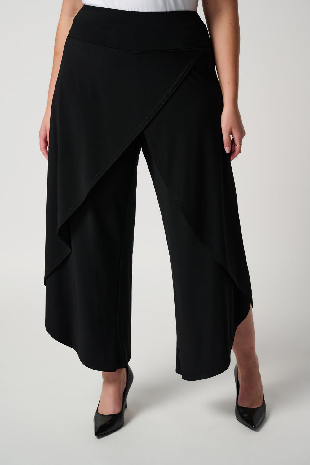 Joseph Ribkoff Black Classic Overlay Pant Style 211494TT