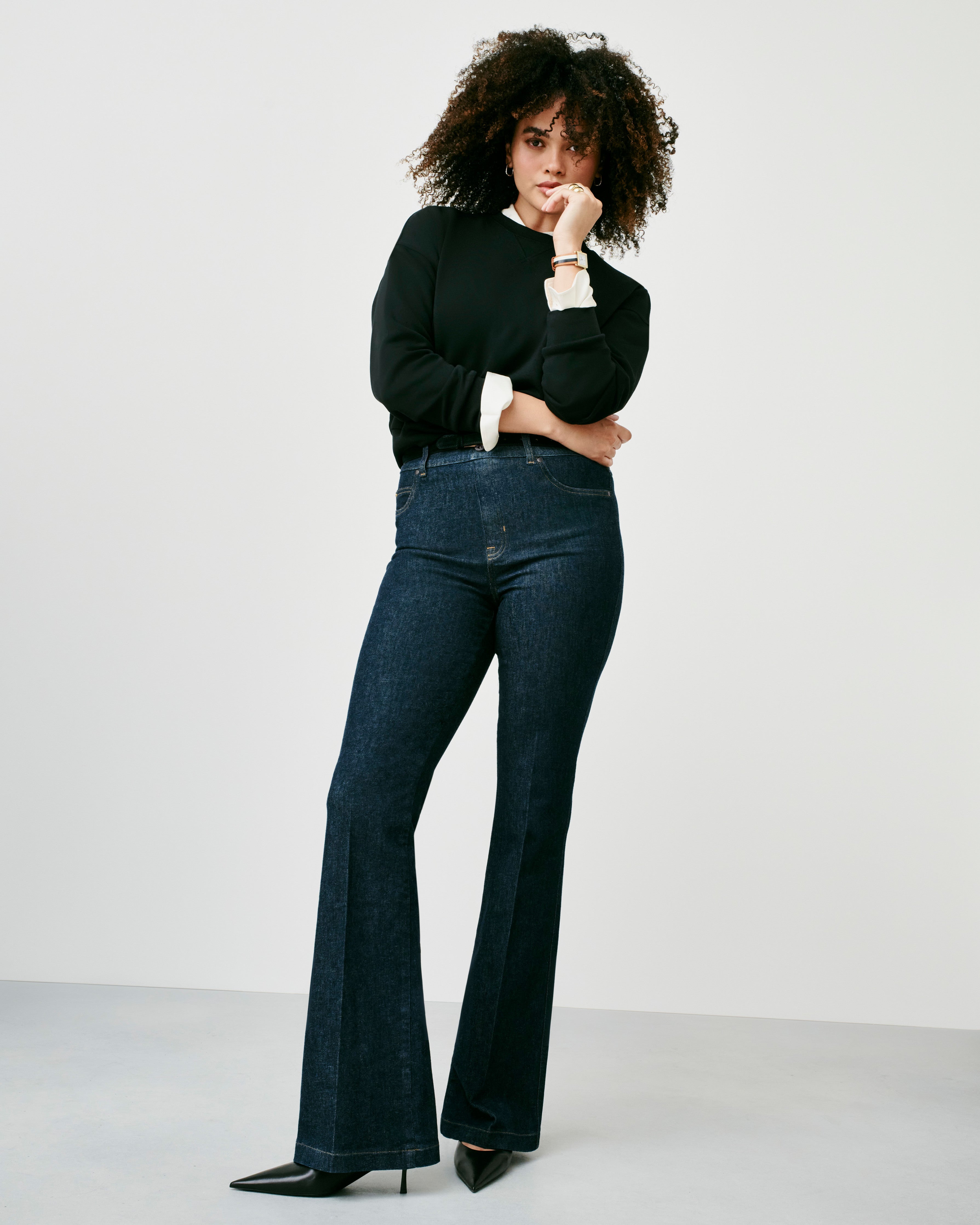 SPANXshape™ Original EveryWear Flare Jeans | Raw Indigo