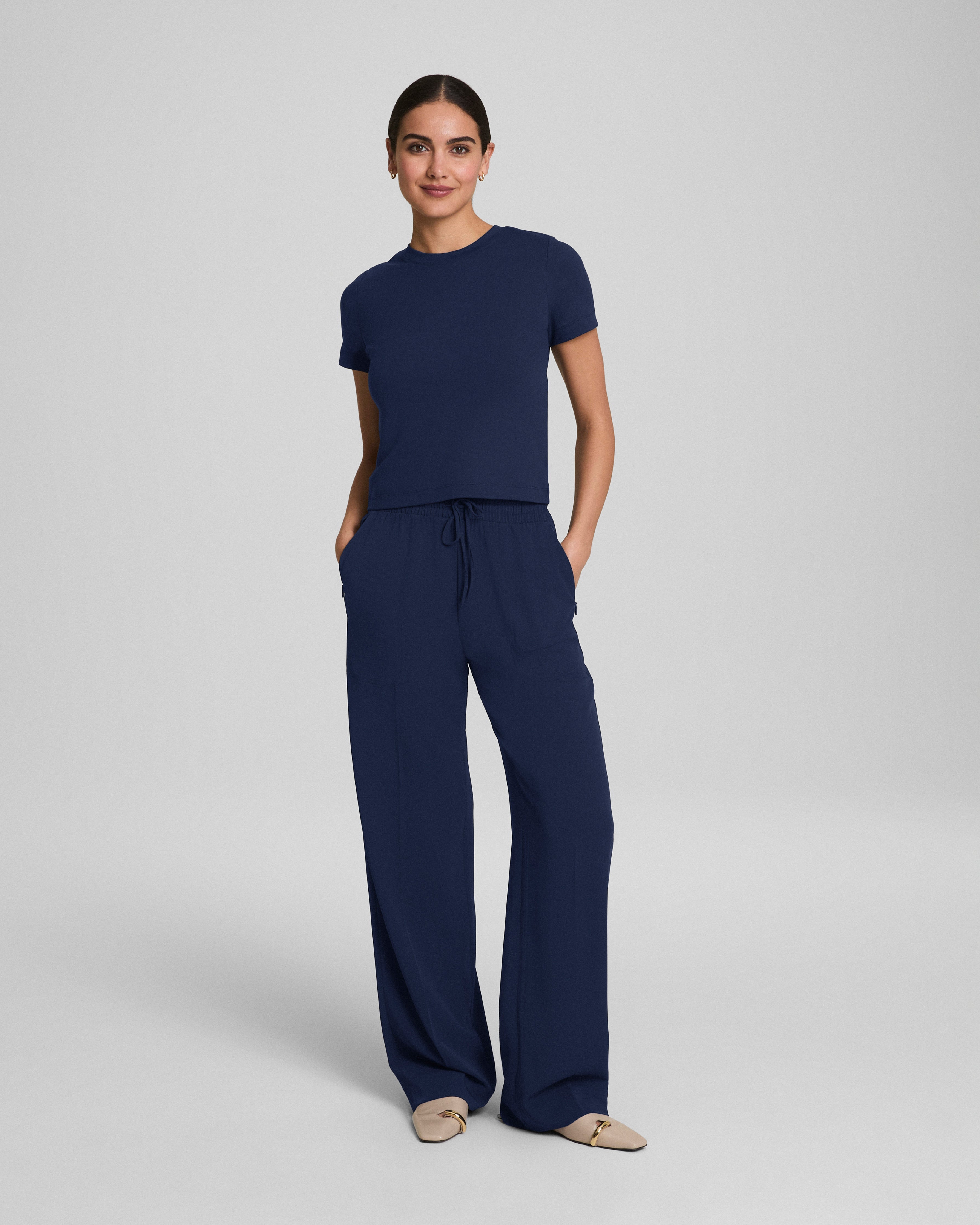 SPANX® CarryOn Wide Leg Pant | Timeless Navy