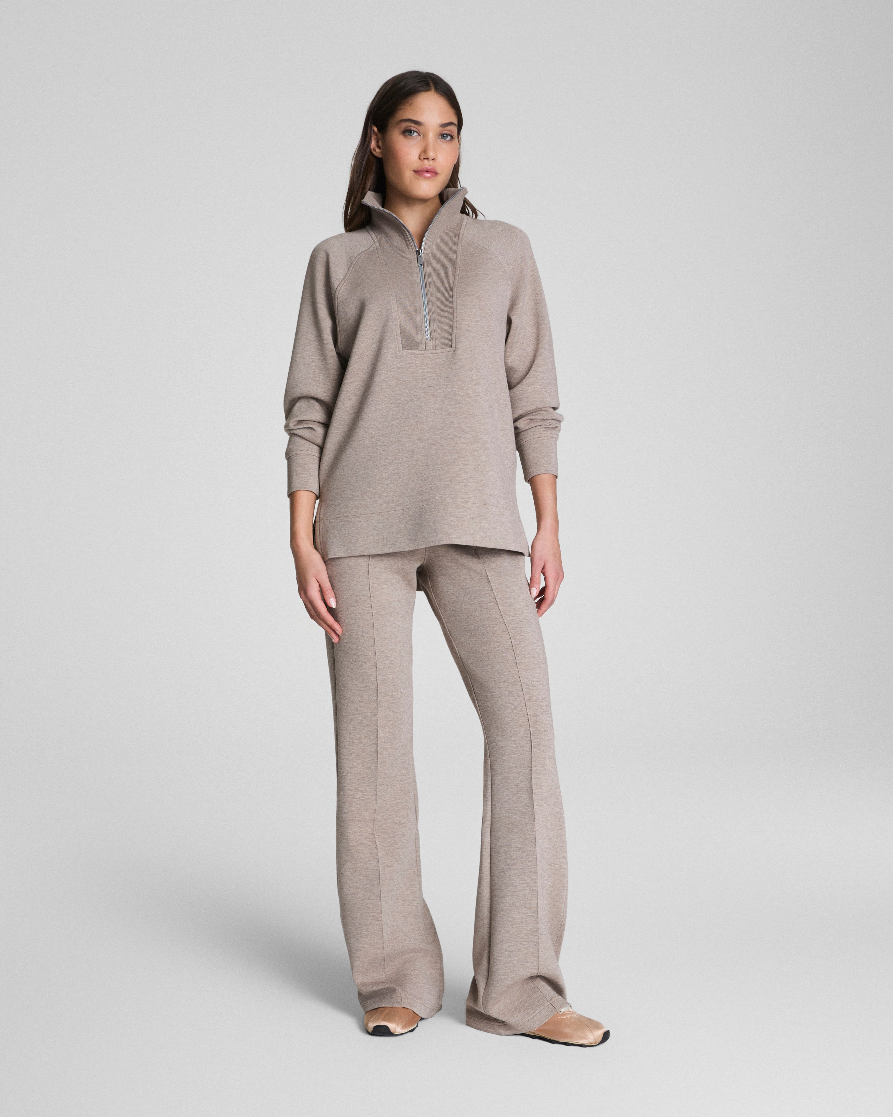 SPANX AirEssentials® Brushed Flare Pant | Birch Heather