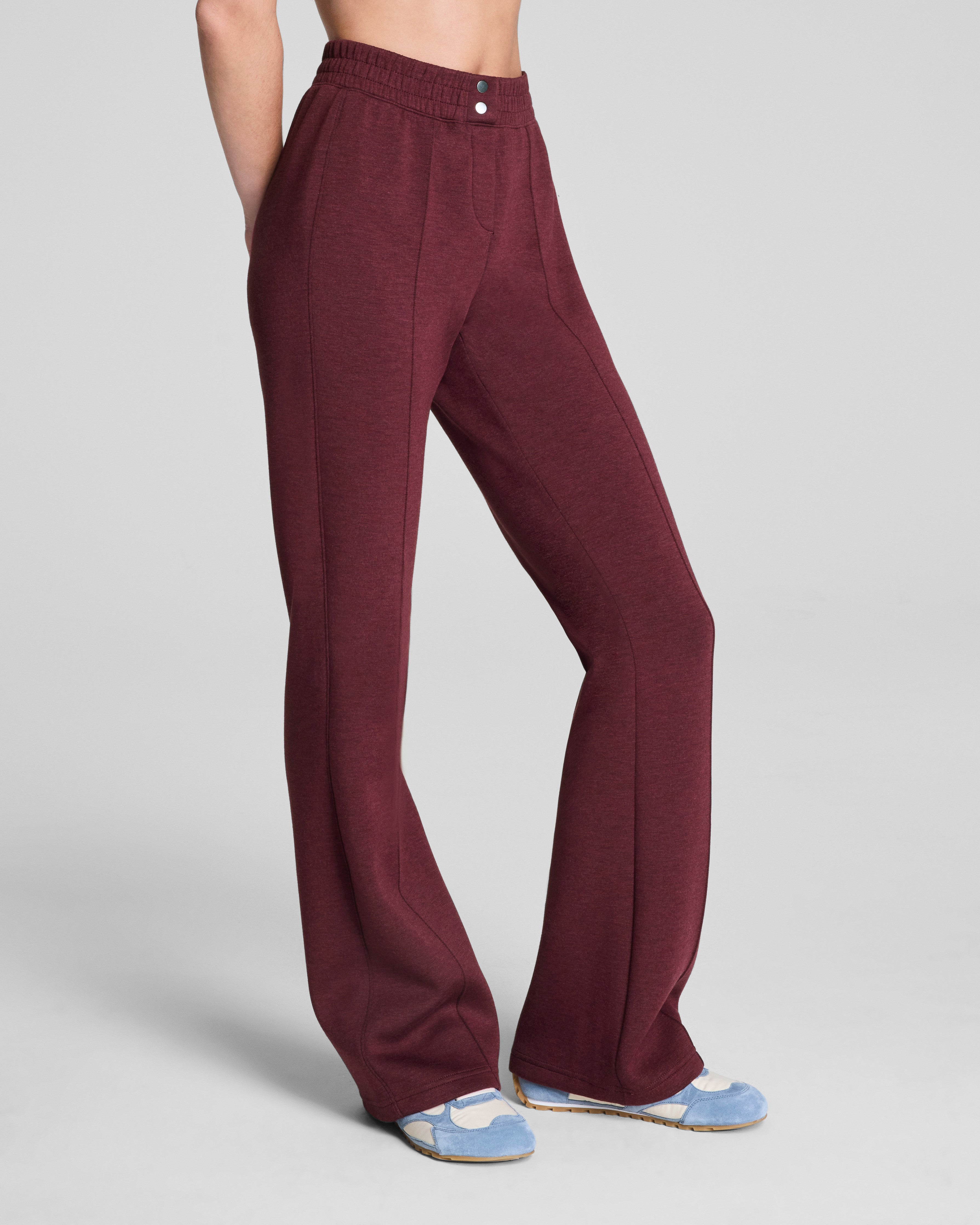 SPANX AirEssentials® Brushed Flare Pant | Cassis Heather