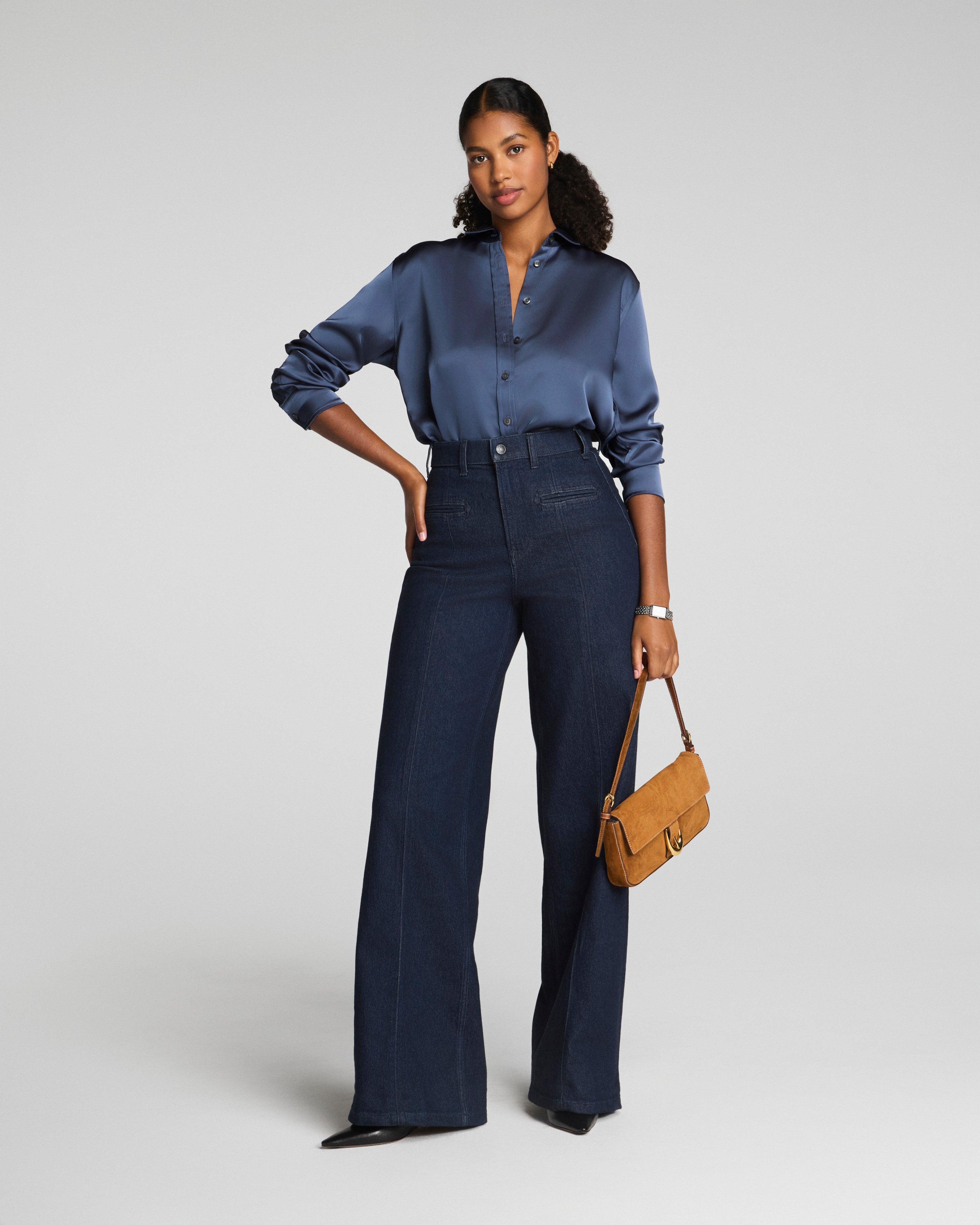 SPANXshape™ Authentic 360 Wide Leg Trouser Jeans | Marina