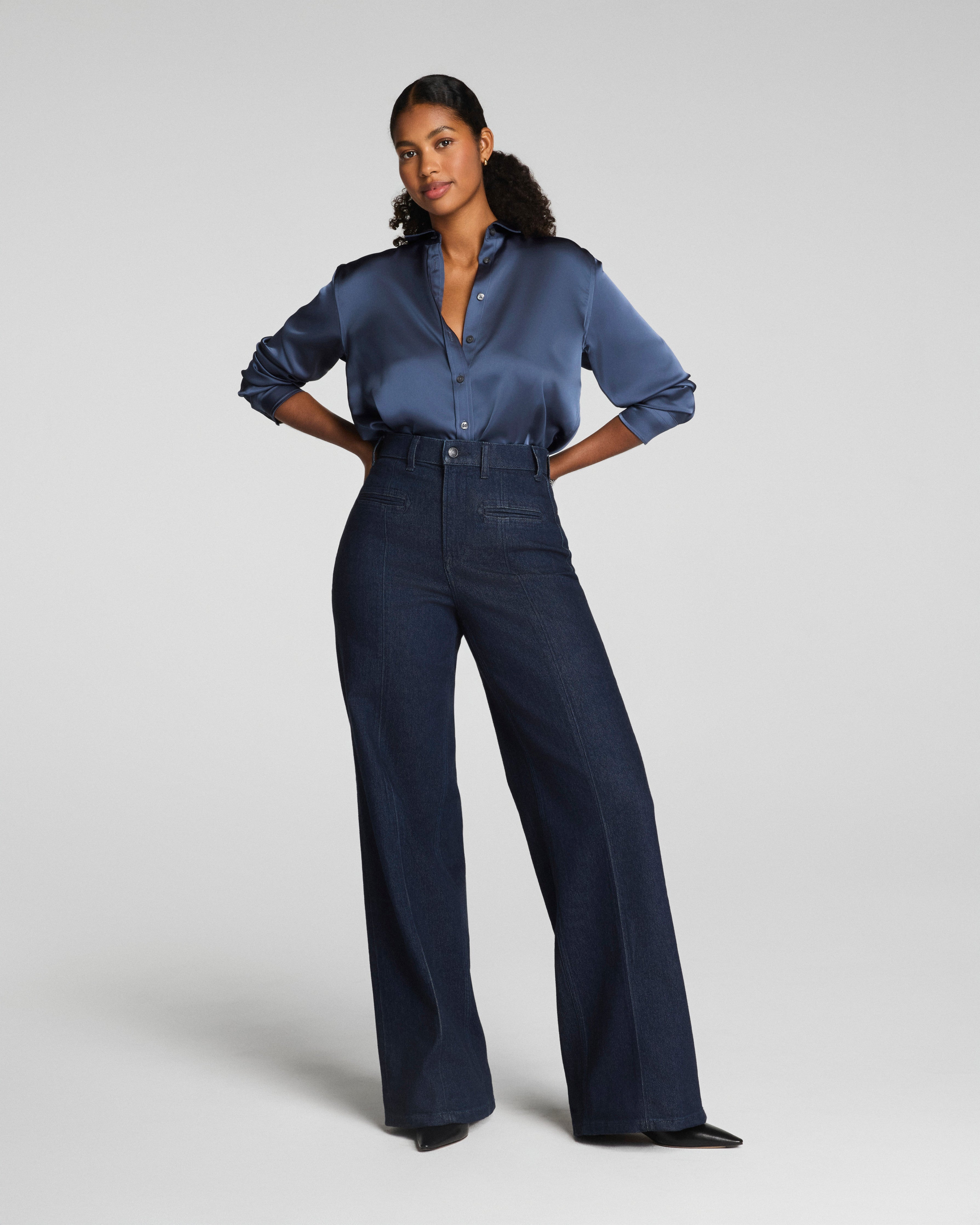 SPANXshape™ Authentic 360 Wide Leg Trouser Jeans