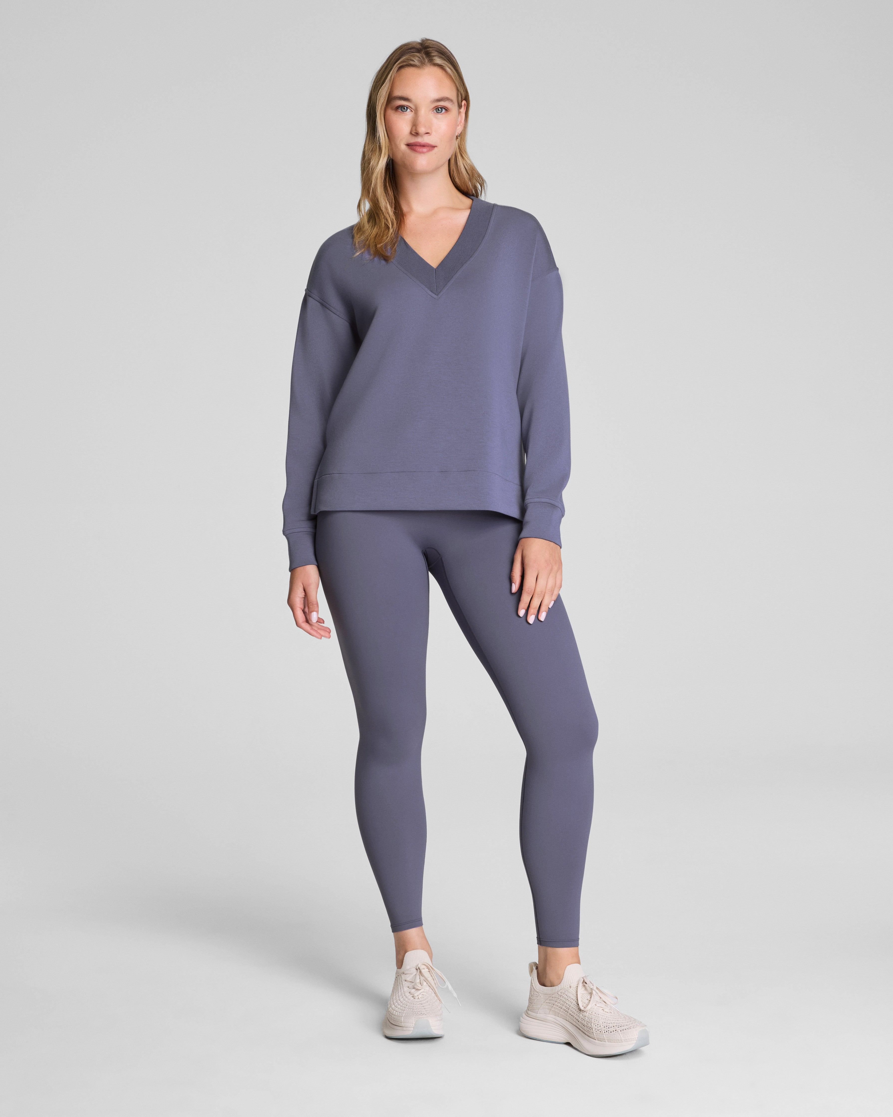 SPANX AirEssentials® Brushed V-Neck Tunic | Pewter