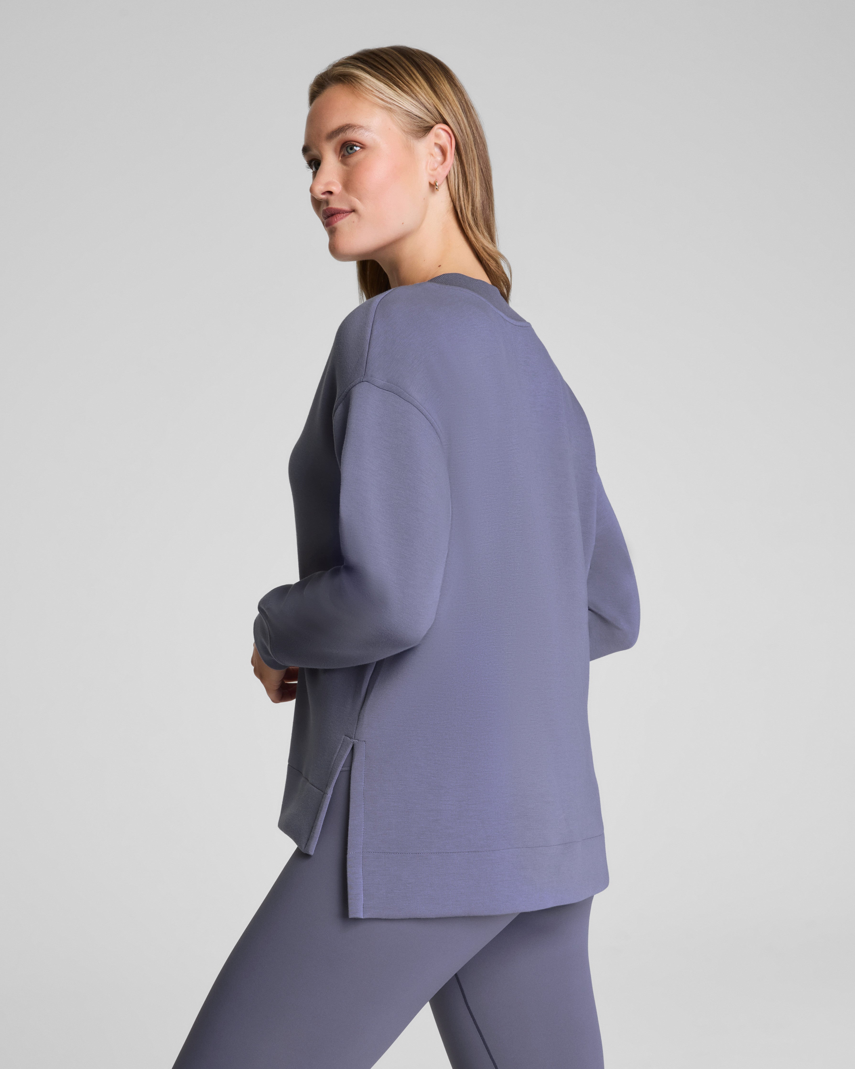 SPANX AirEssentials® Brushed V-Neck Tunic | Pewter