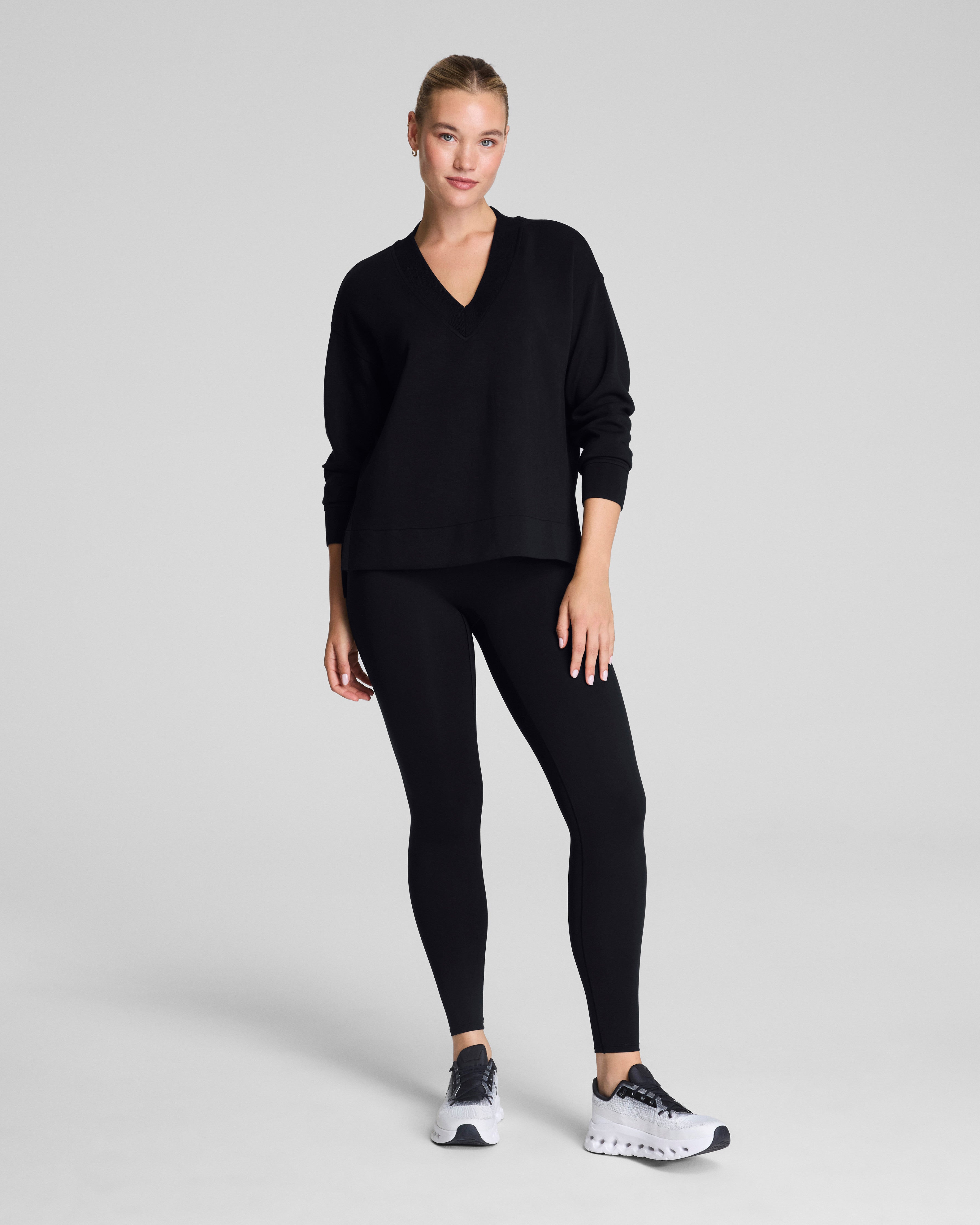 SPANX AirEssentials® Brushed V-Neck Tunic | Very Black