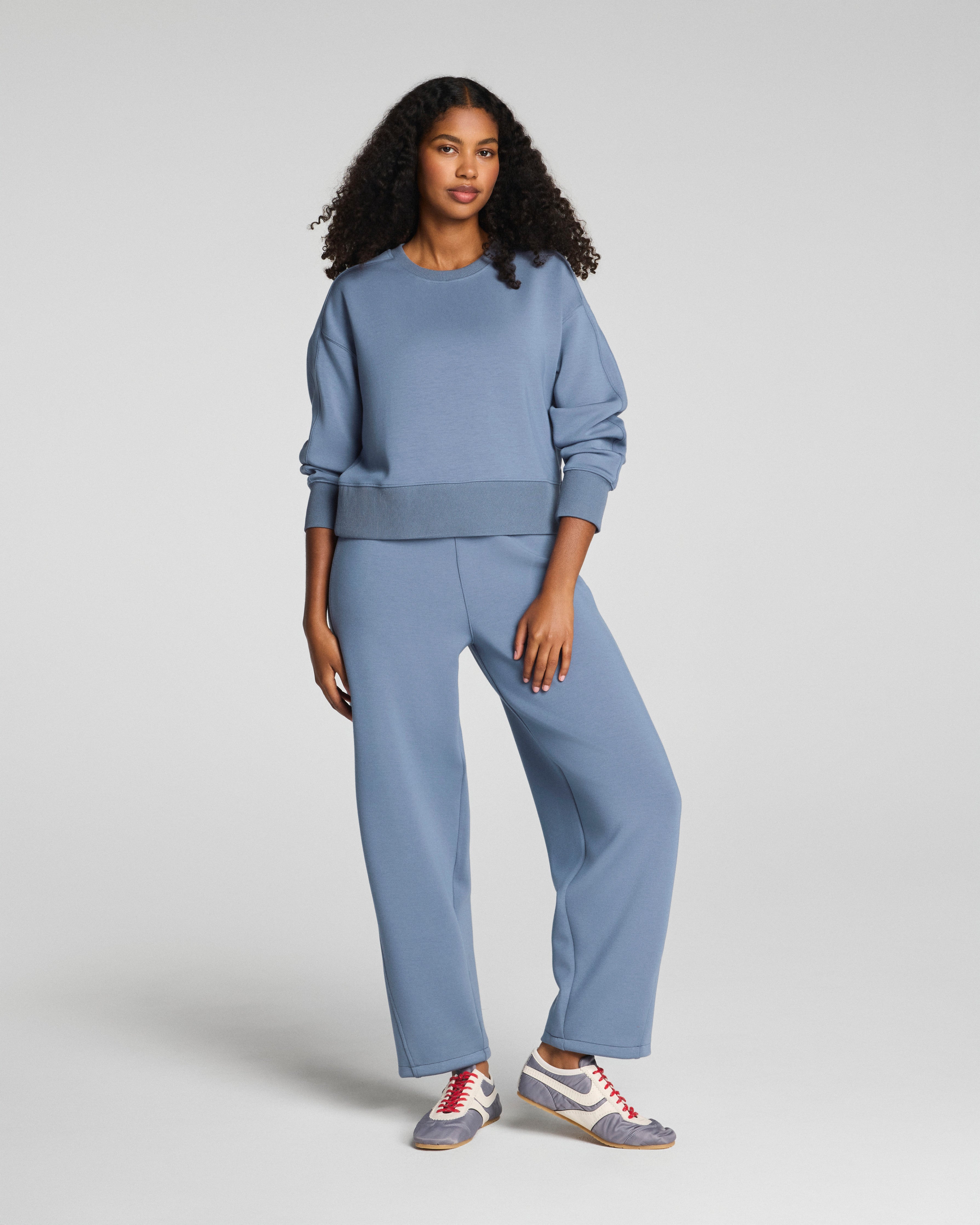 SPANX AirEssentials® Luxe Crewneck Long Sleeve Top | Rain