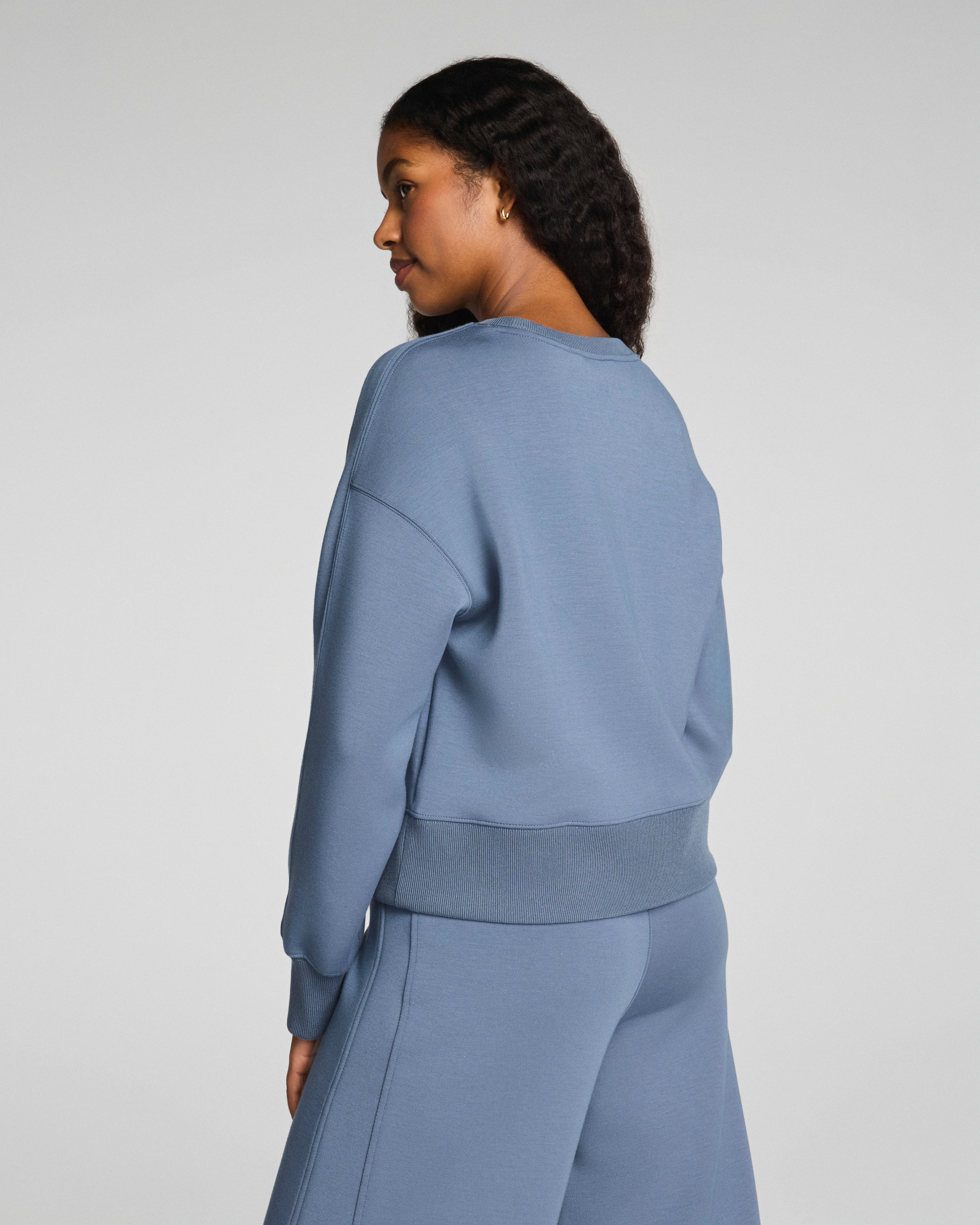 SPANX AirEssentials® Luxe Crewneck Long Sleeve Top | Rain