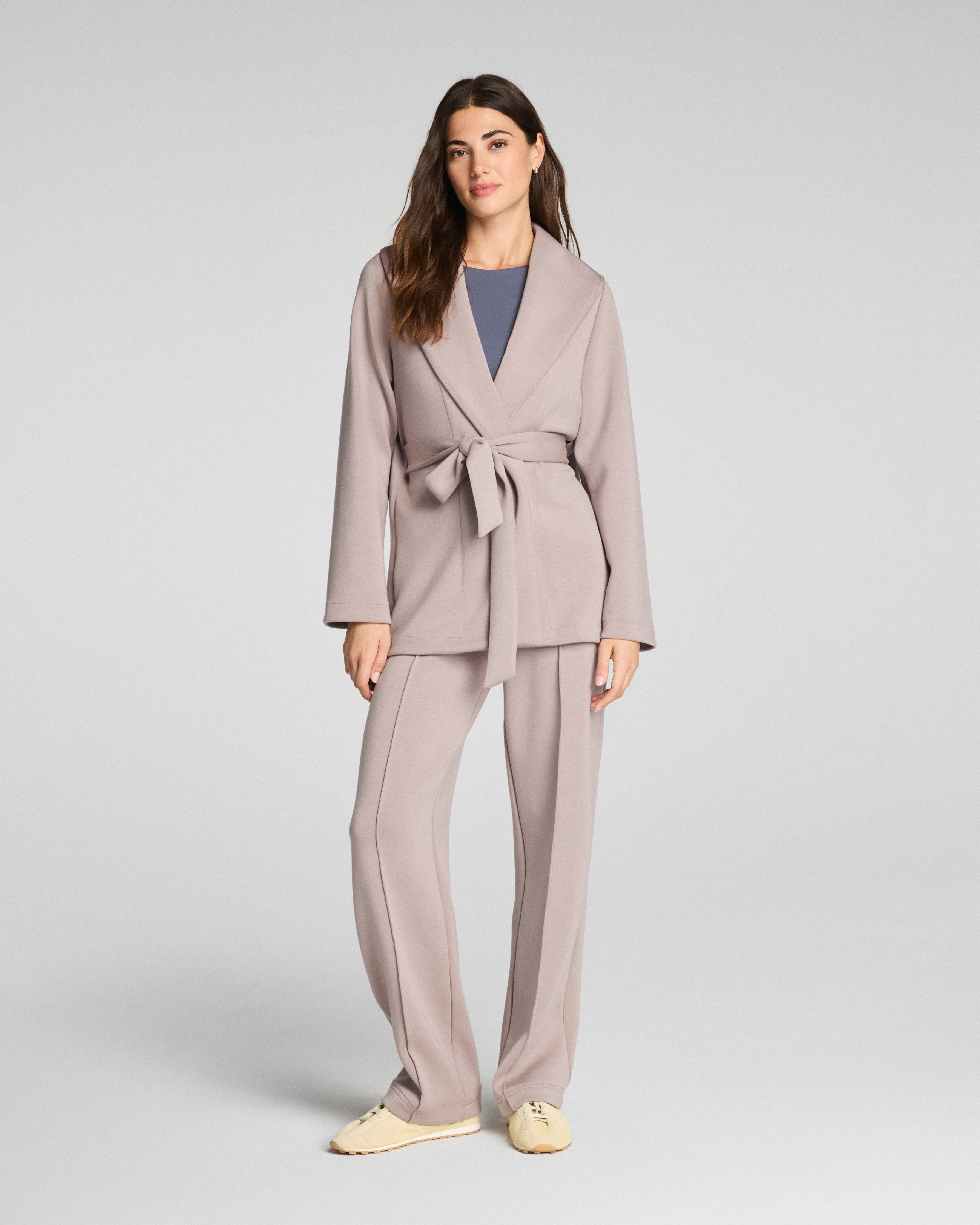 SPANX AirEssentials® Luxe Wrap Cardigan | Coastal Fog