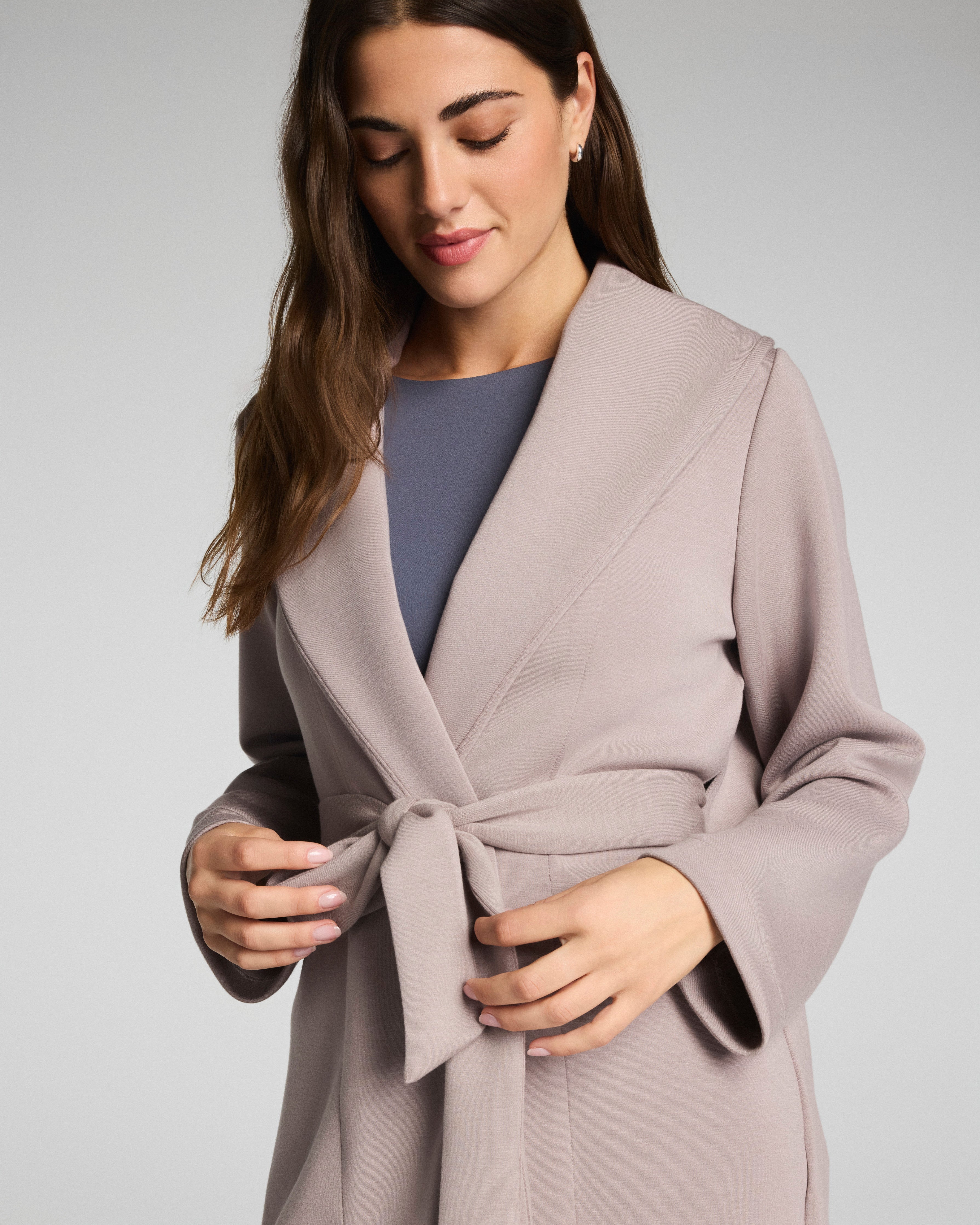 SPANX AirEssentials® Luxe Wrap Cardigan | Coastal Fog