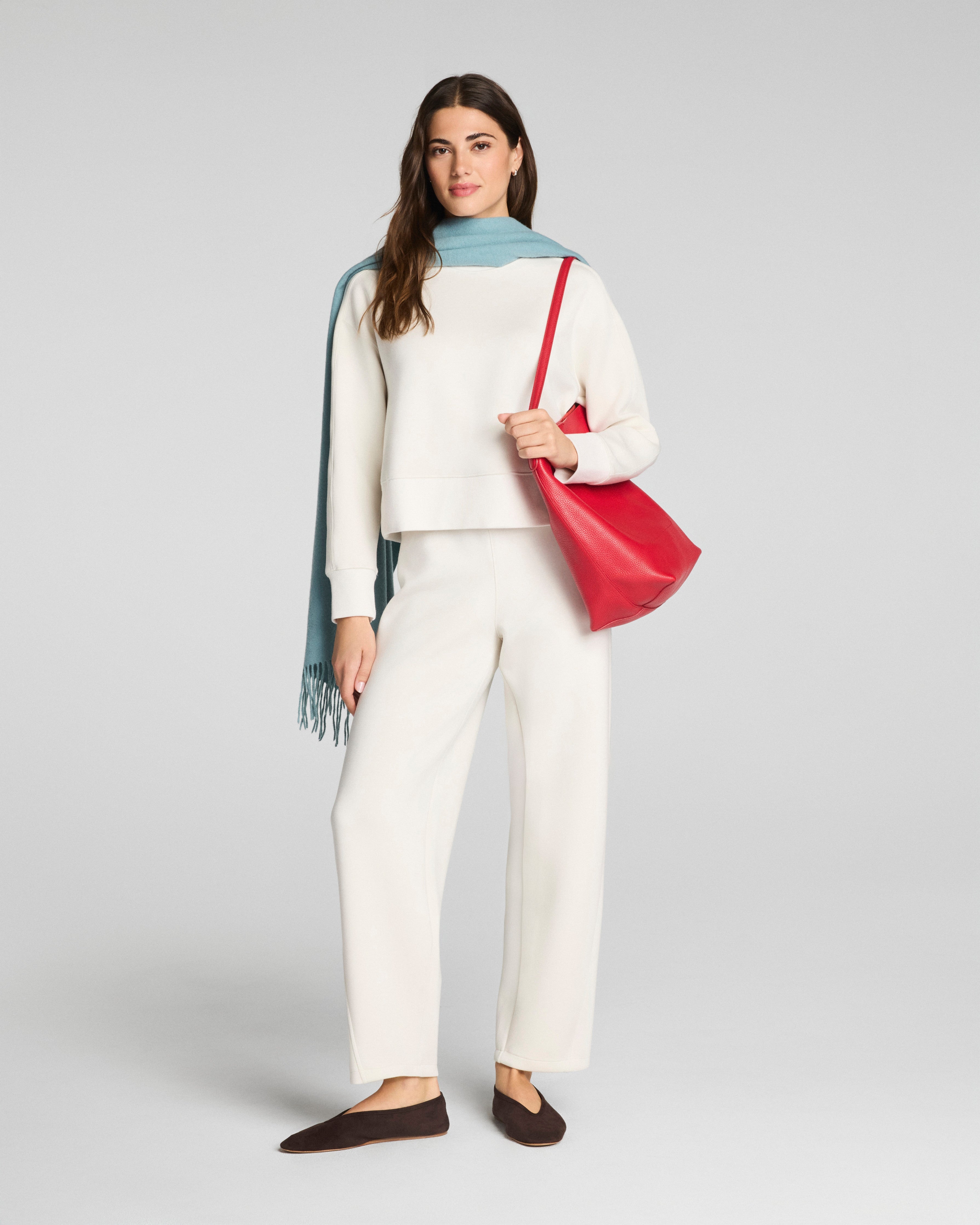 SPANX AirEssentials® Luxe Barrel Leg Pant | Ivory