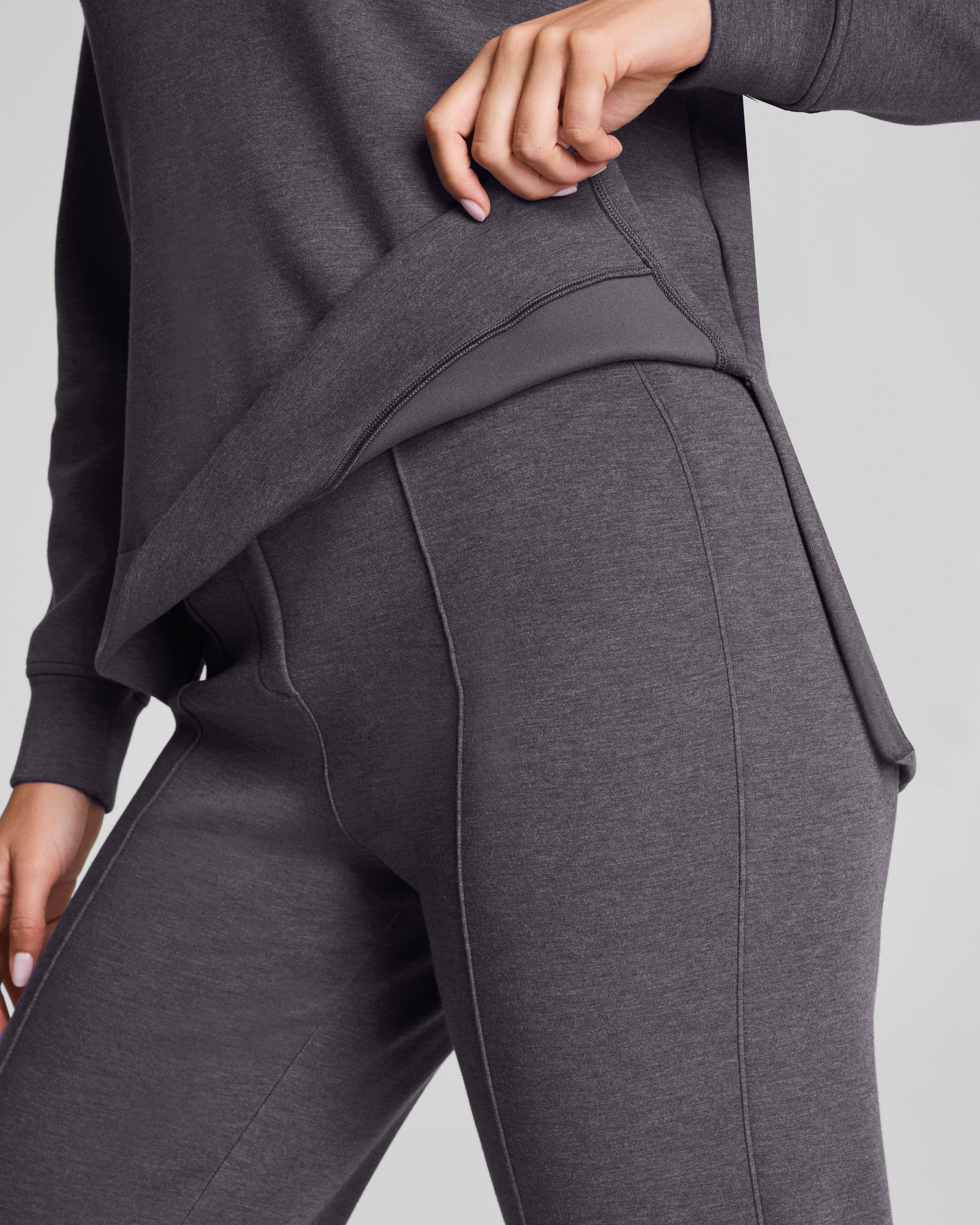 SPANX AirEssentials® Brushed V-Neck Tunic | Heather Storm