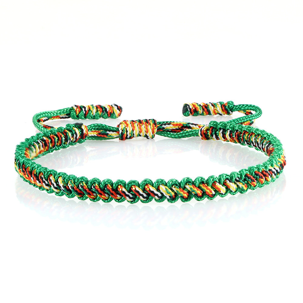 Women's & Men's Couple Gift Woven Simple Nylon Thread Handmade Blessing Colorful Wire Bracelet