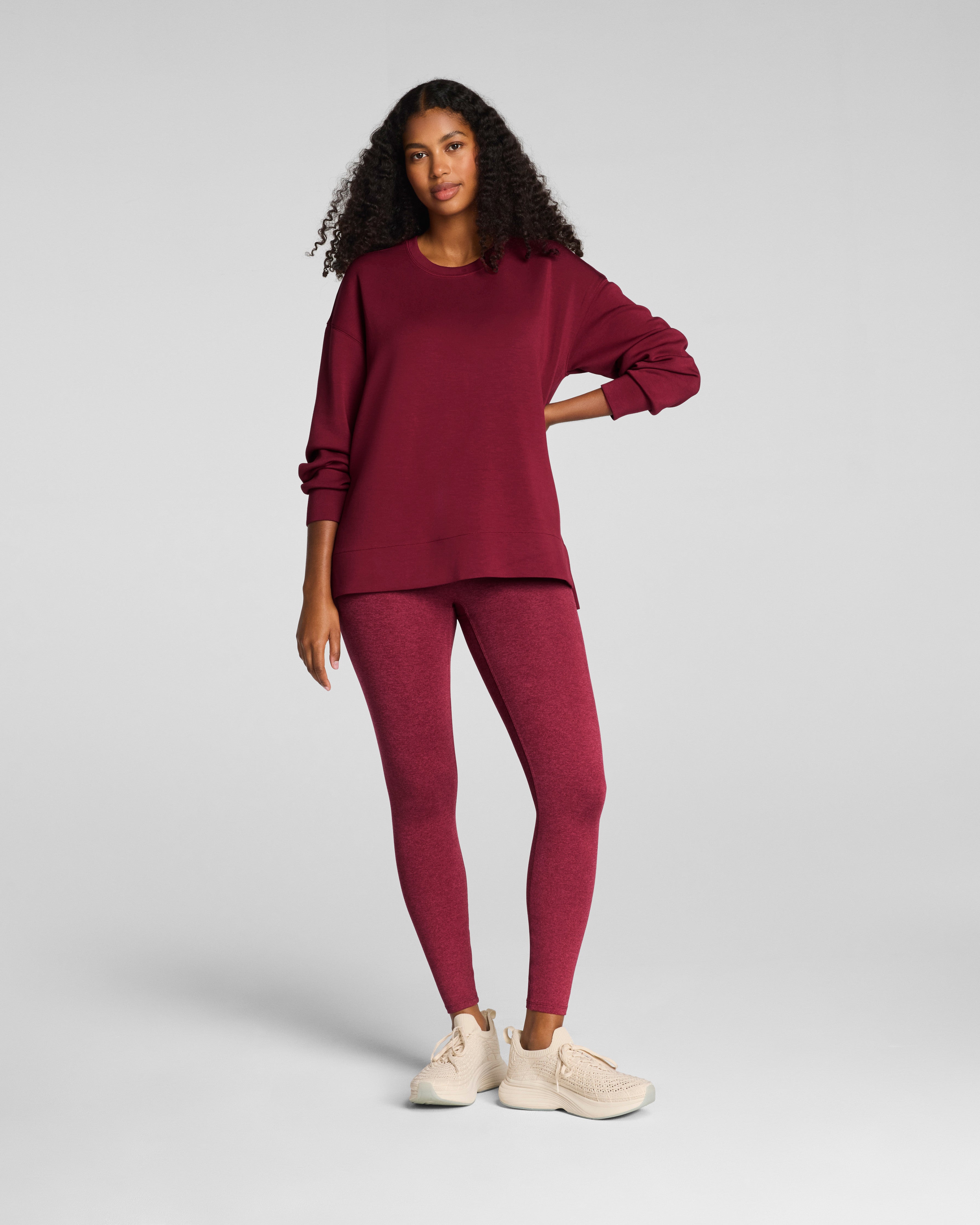 SPANX AirEssentials® Crewneck Tunic | Red Merlot