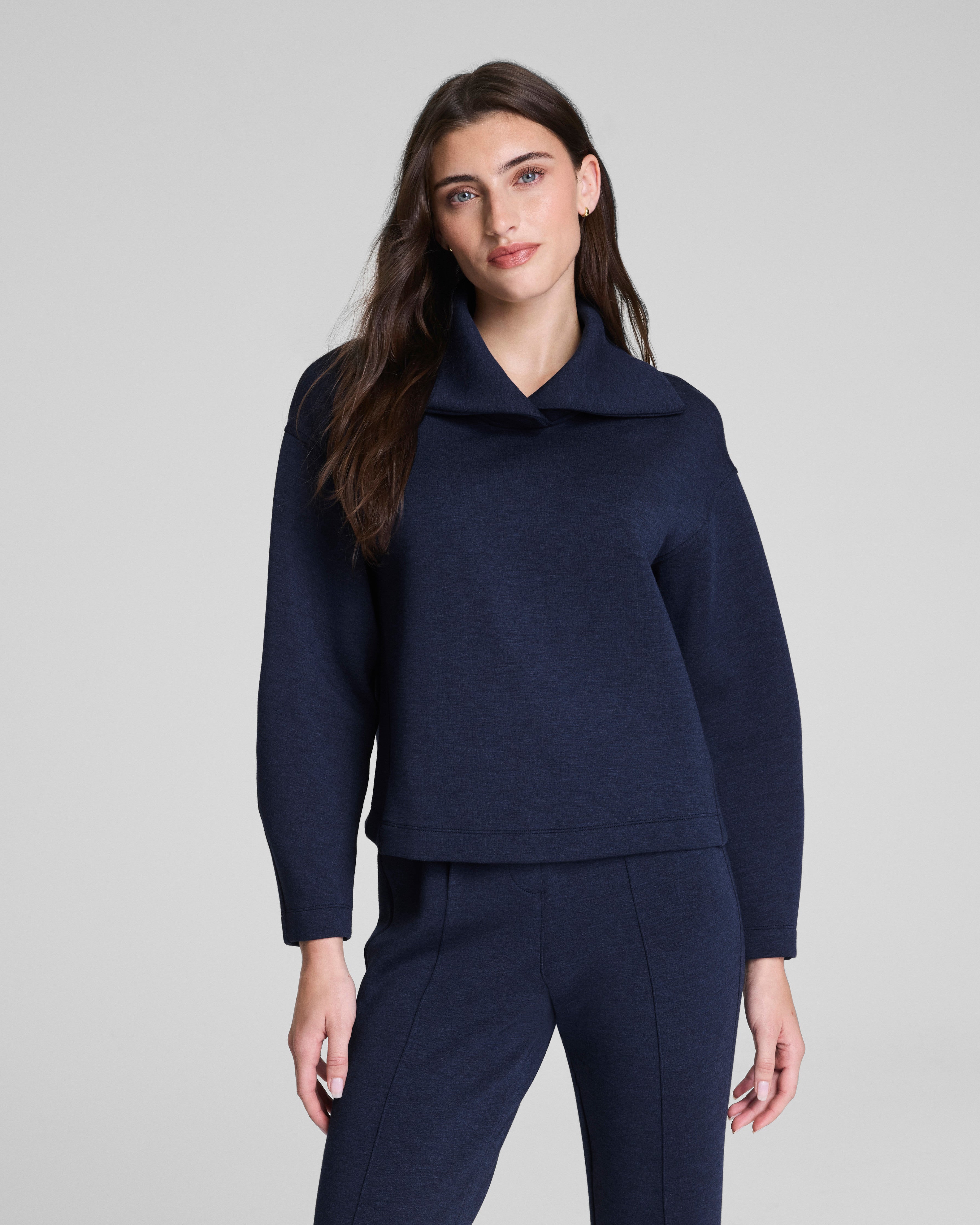 SPANX AirEssentials® Brushed Collared Long Sleeve Top