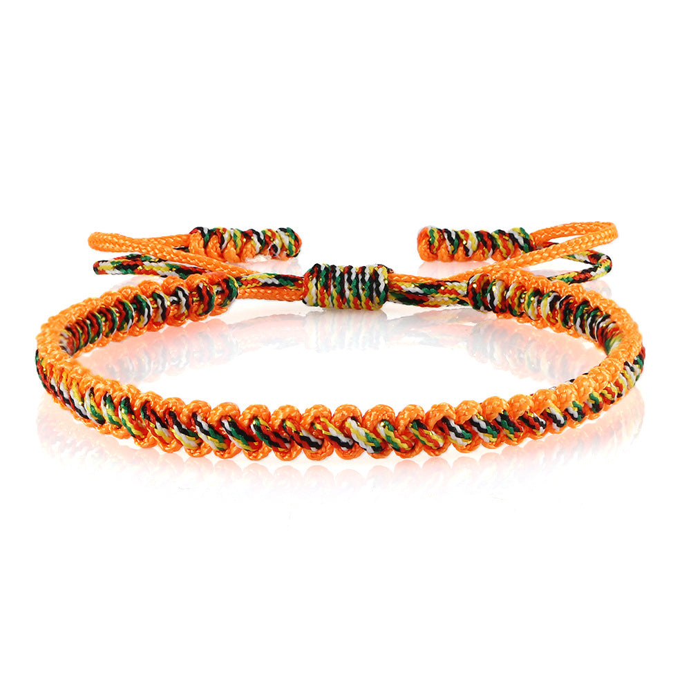 Women's & Men's Couple Gift Woven Simple Nylon Thread Handmade Blessing Colorful Wire Bracelet