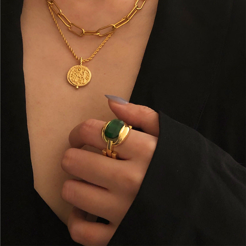 Korean Light Luxury Minority Design Open Rings