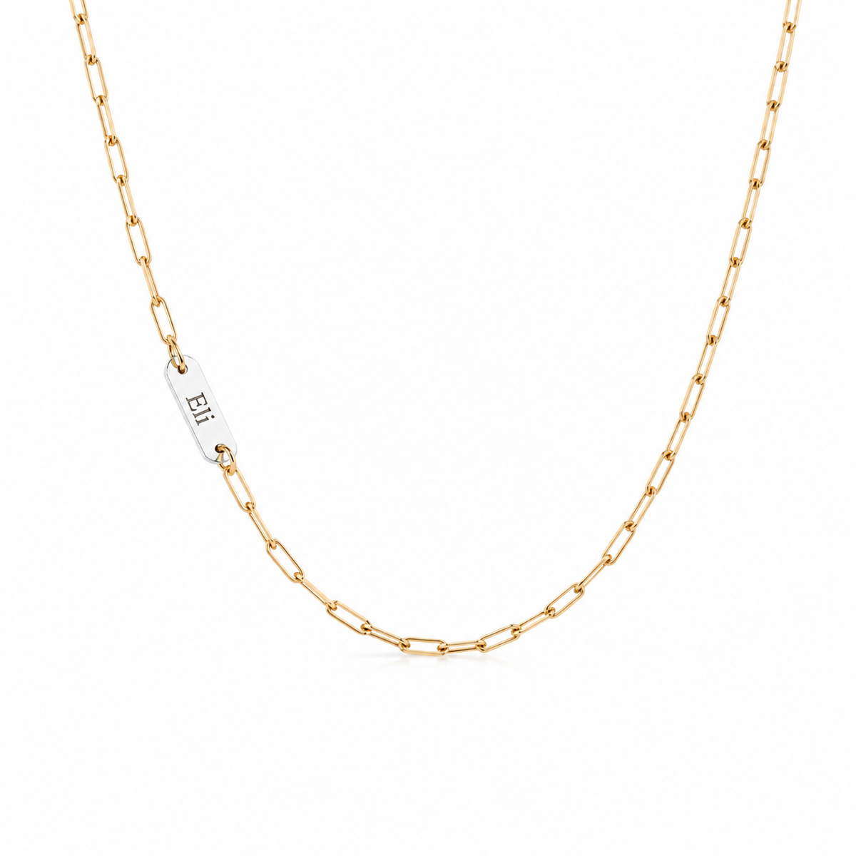 Kayla Name Paperclip Necklace
