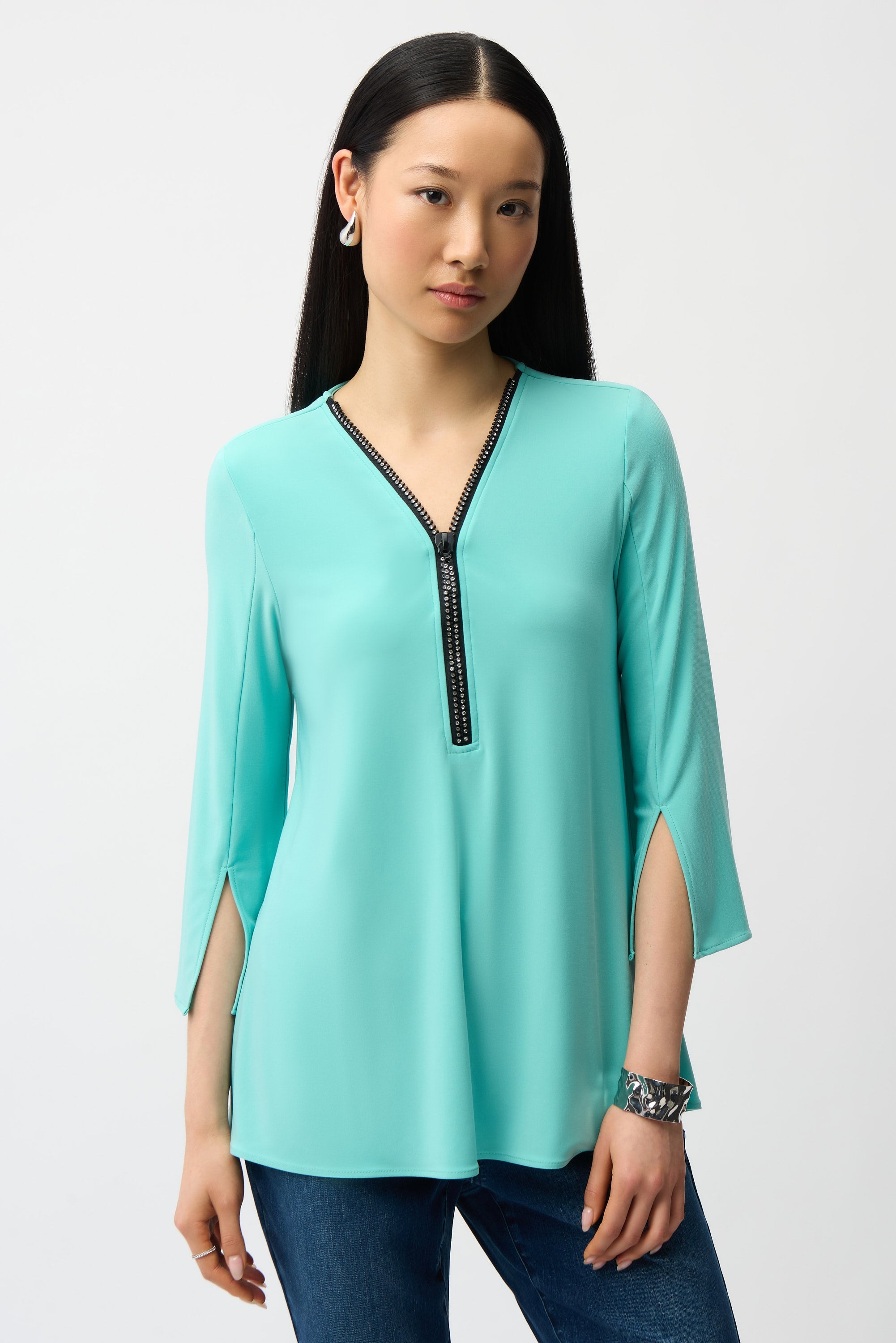 Joseph Ribkoff Seafoam Fit and Flare Tunic Style 243314S26