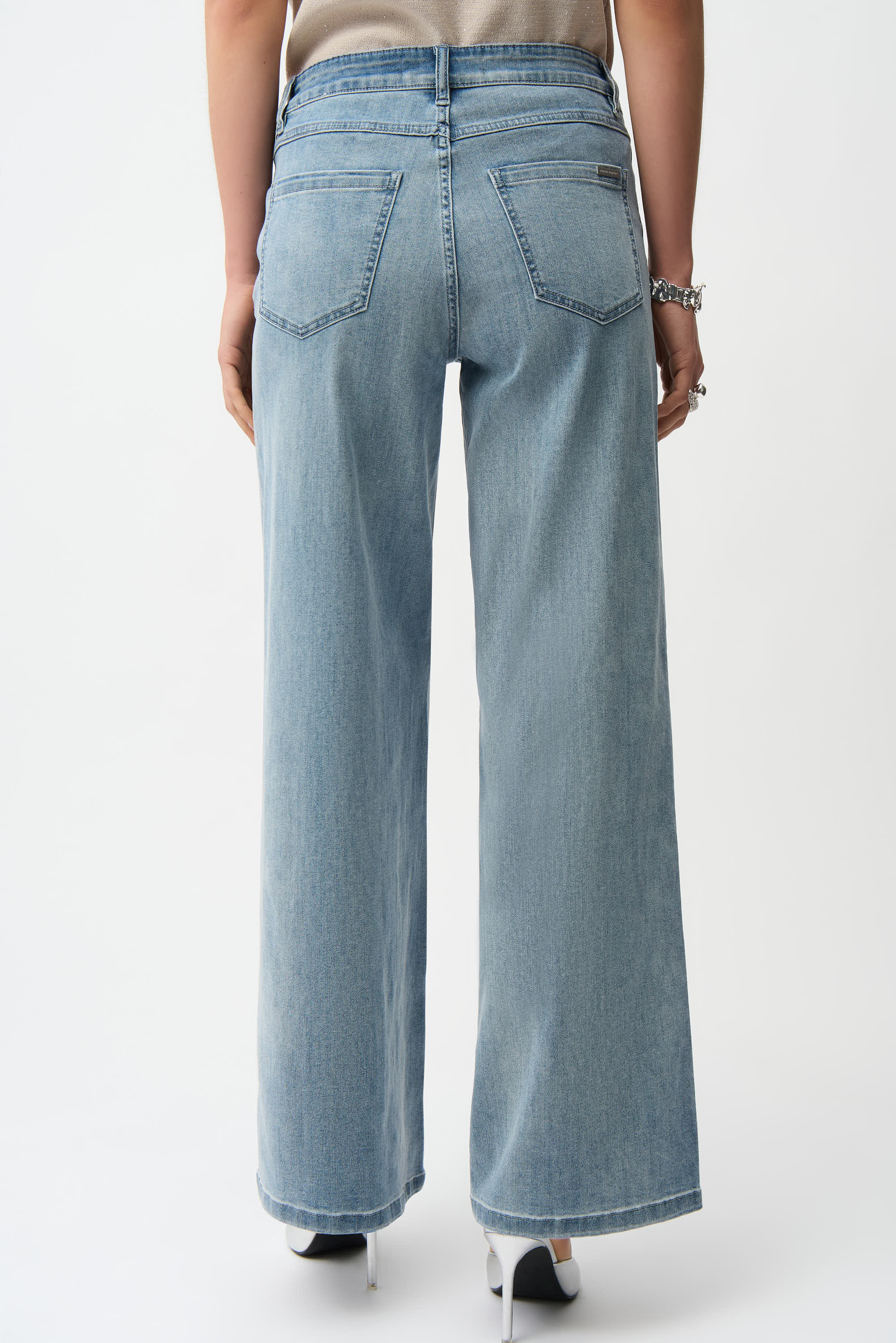 Joseph Ribkoff Classic Wide-Leg Stretch Jeans Style 251968