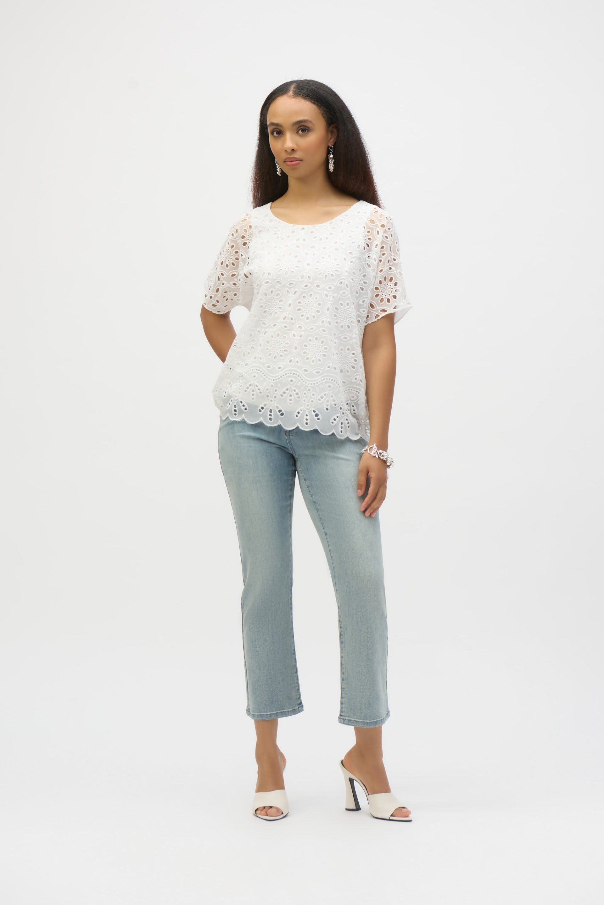 Joseph Ribkoff Classic Straight Leg Stretch Jeans Style 252926
