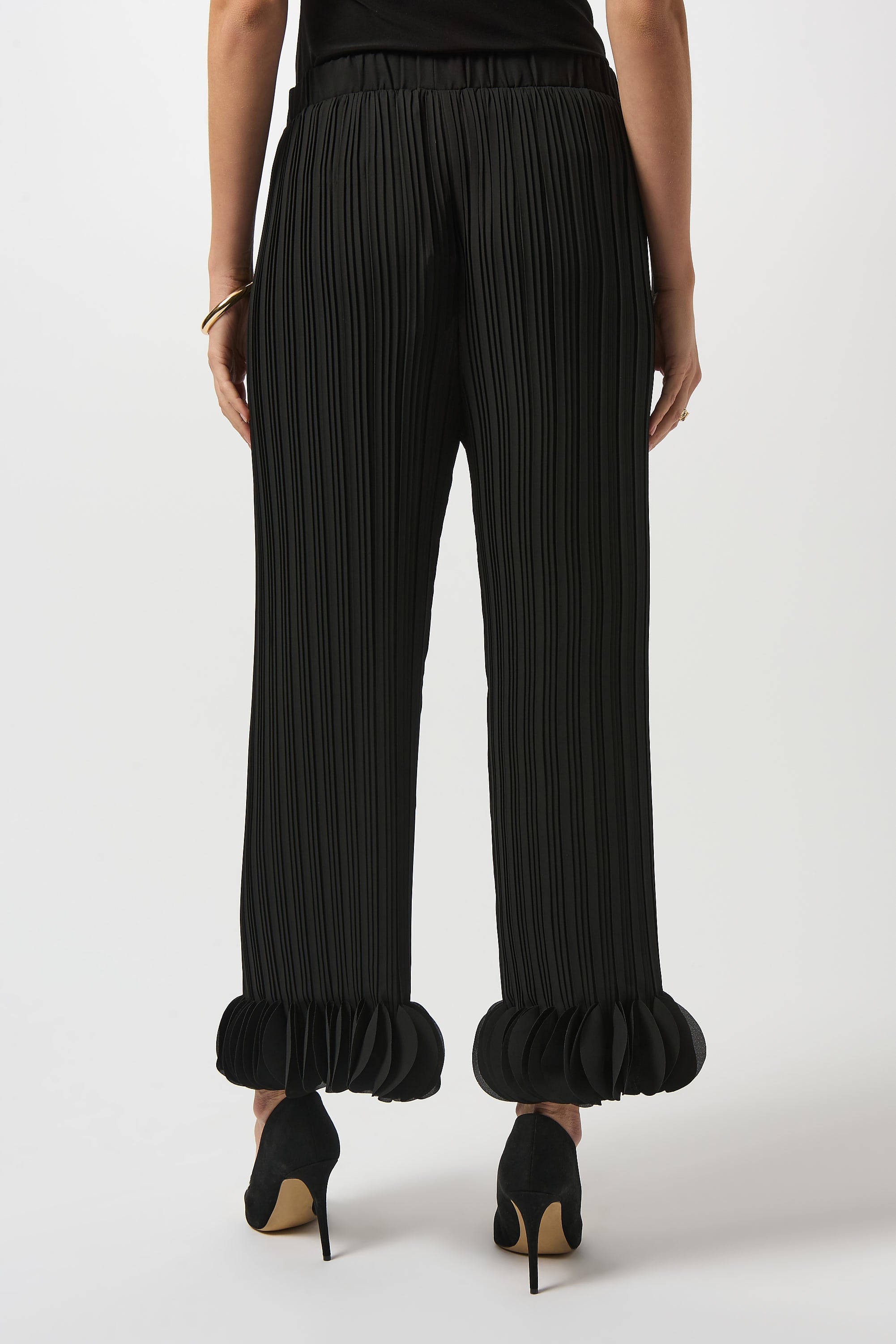 Joseph Ribkoff Georgette Wide Leg Pleated Pants Style 253940