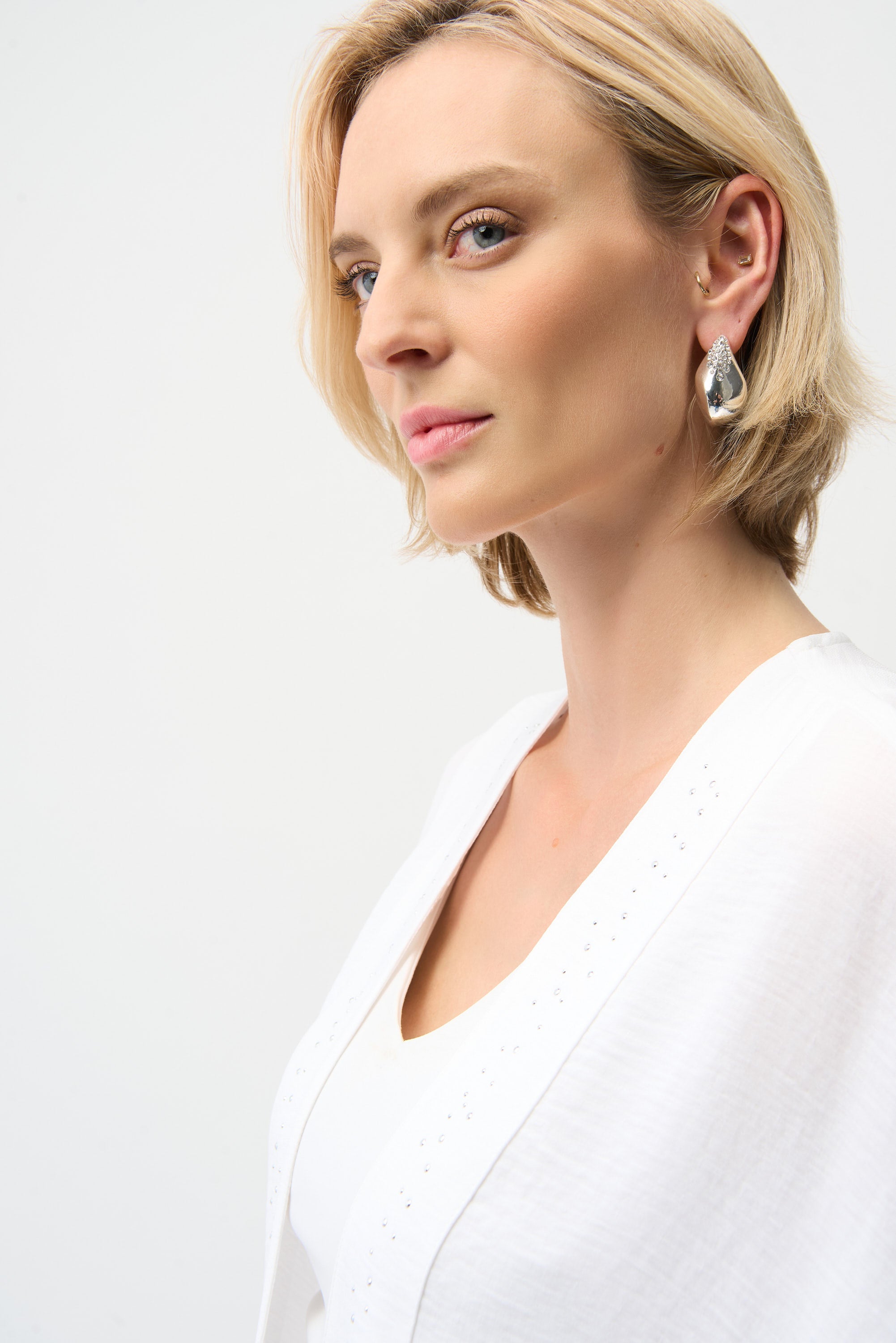 Joseph Ribkoff Open Front Cover-Up With Rhinestones Style 261019