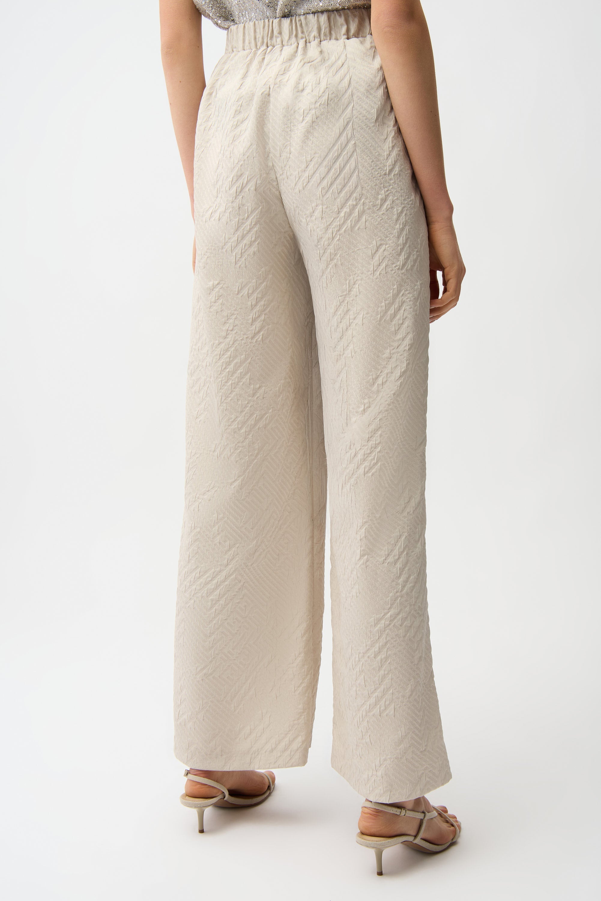 Joseph Ribkoff Geometrical Texture Wide Leg Pull-On Pants Style 261056