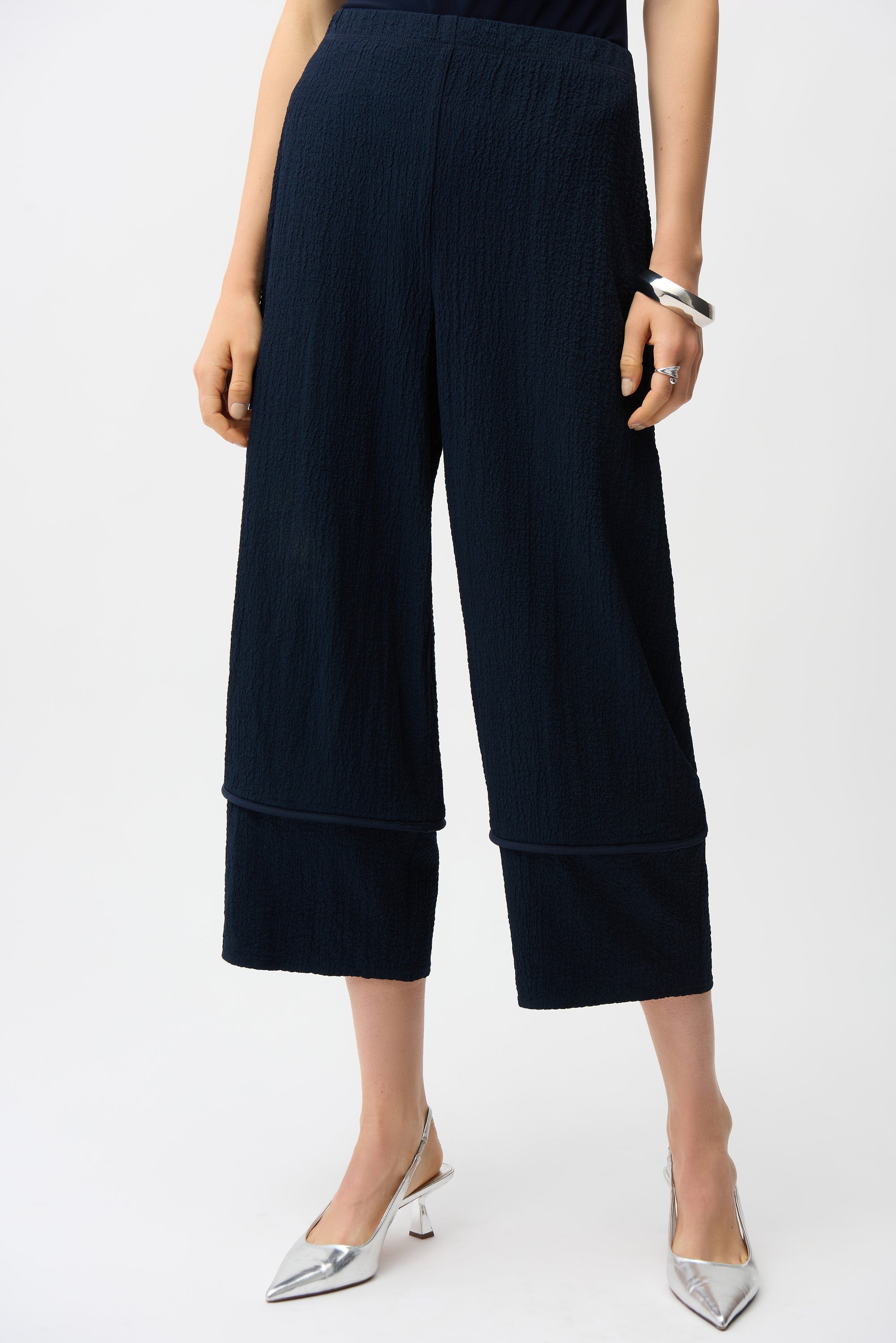 Joseph Ribkoff Seersucker Balloon Pull-On Pants Style 261062