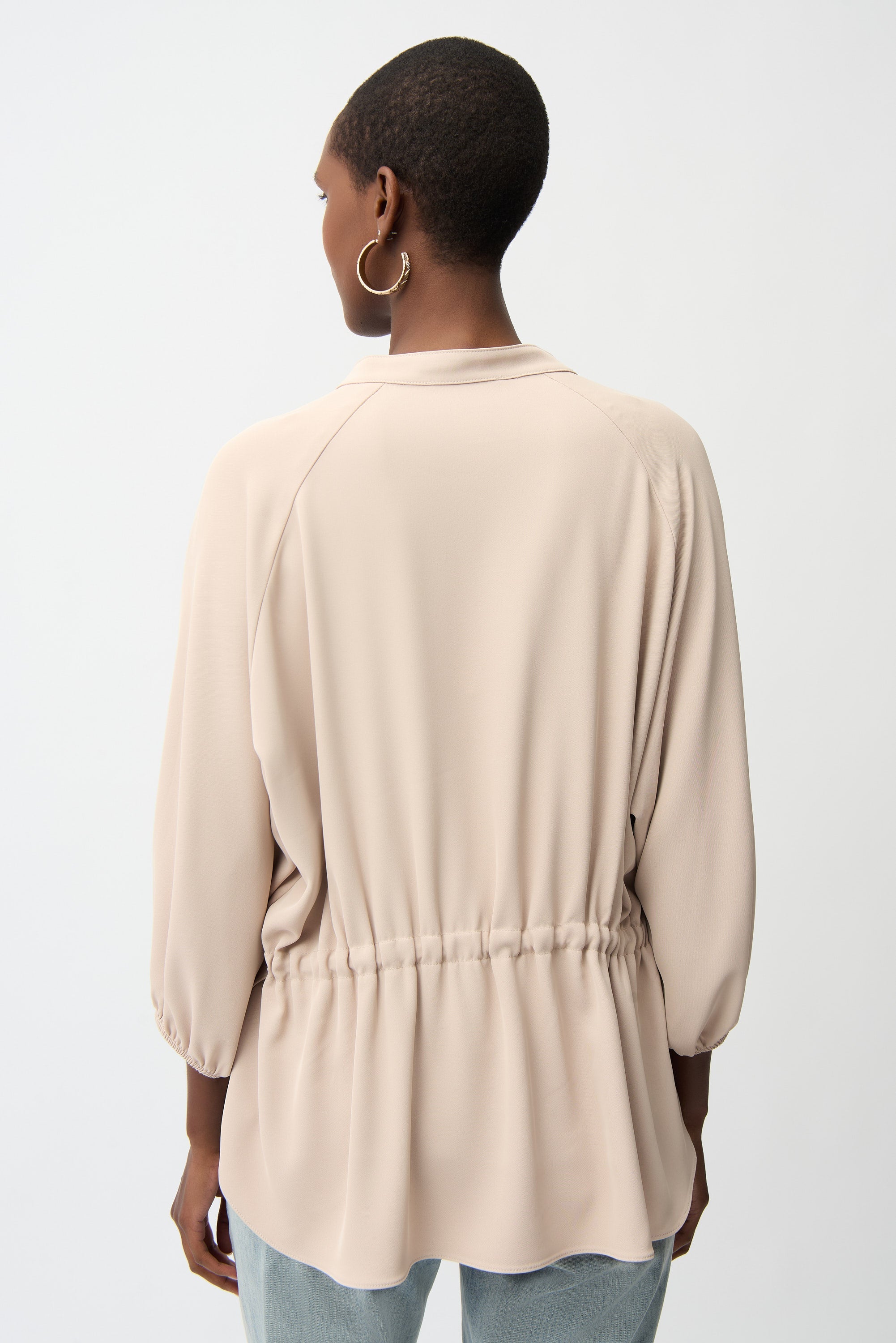 Joseph Ribkoff Boxy Top With Mandarin Collar Style 261076