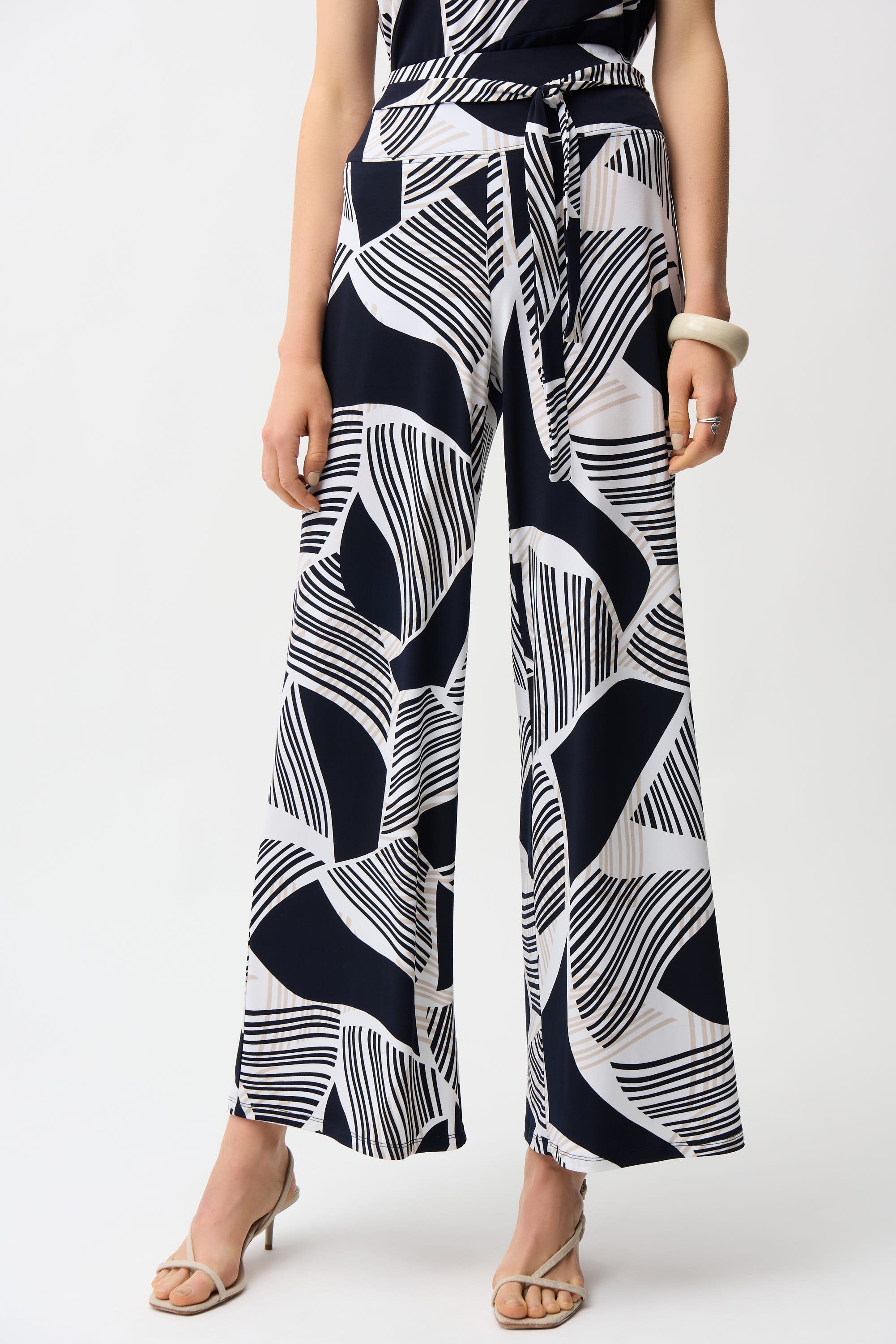 Joseph Ribkoff High-waisted Abstract Trousers Style 261139